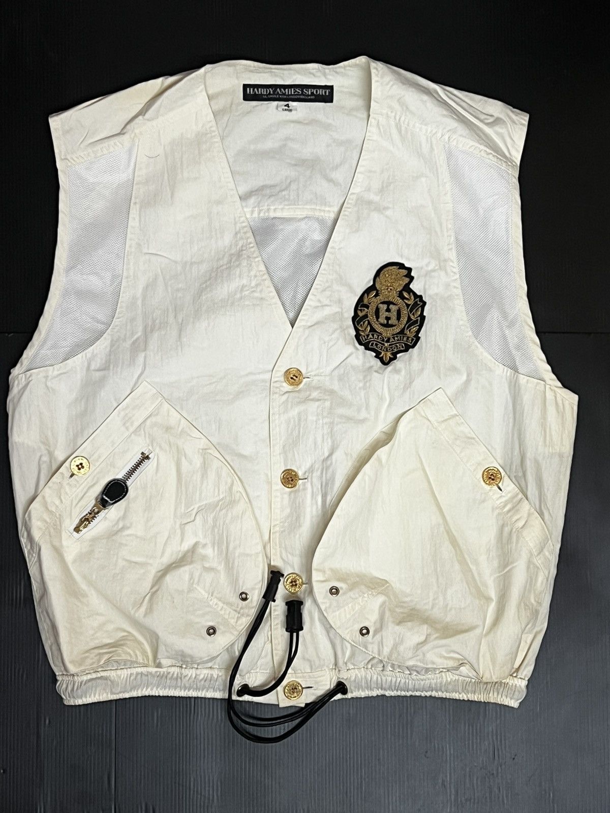 Hardy Amies 🔥HOT DROPS🔥VINTAGE VEST HARDY AMIES BUTTON PATCH Size US XL / EU 56 / 4 - 6 Thumbnail