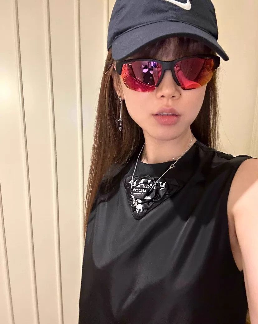 Prada Prada x Raf Simons Black Logo Silk Cami Women's 38 95N Size XS / US 0-2 / IT 36-38 - 5 Thumbnail