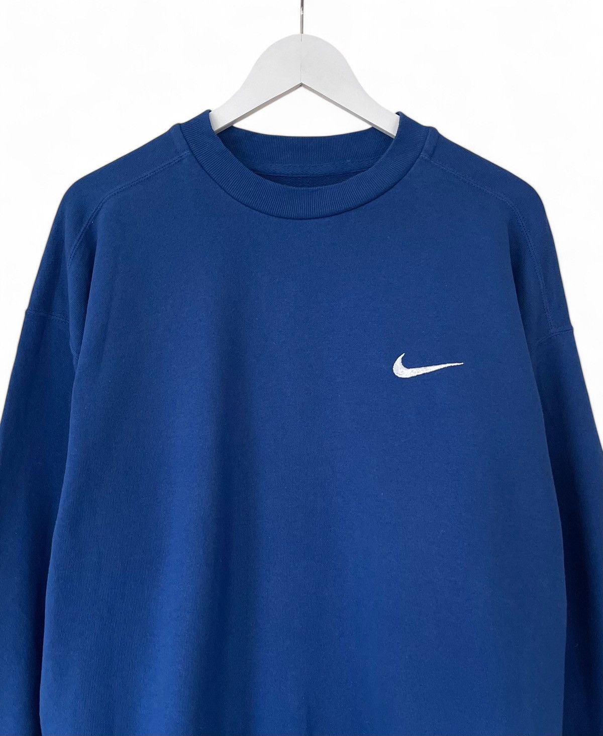 Nike × Vintage Nike Logo Drill Jacket Sweatshirt Men's Size L Size US L / EU 52-54 / 3 - 3 Thumbnail