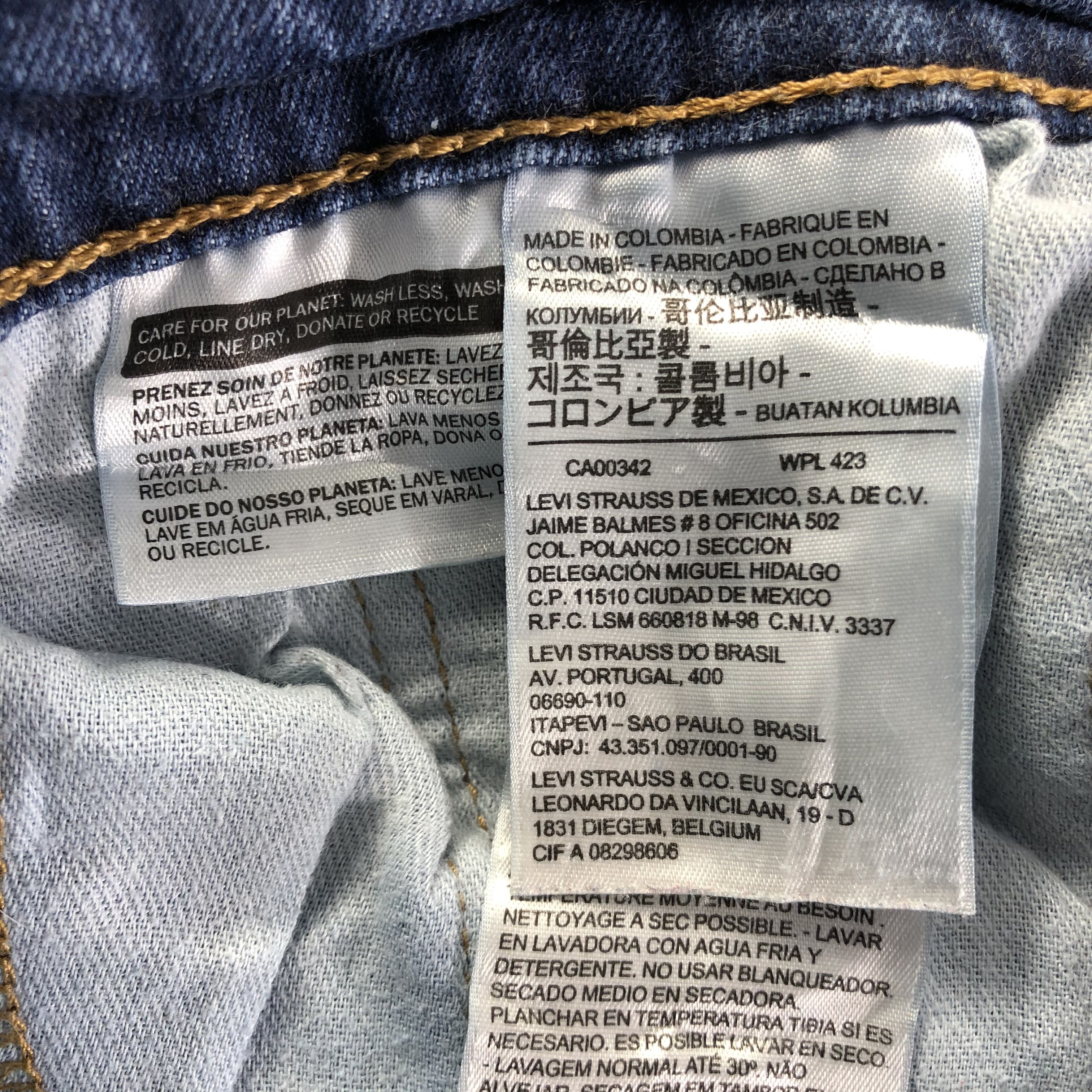 Levi's Vintage Blue Wash Levis 514 Jeans-J4112 Size US 31 - 9 Thumbnail