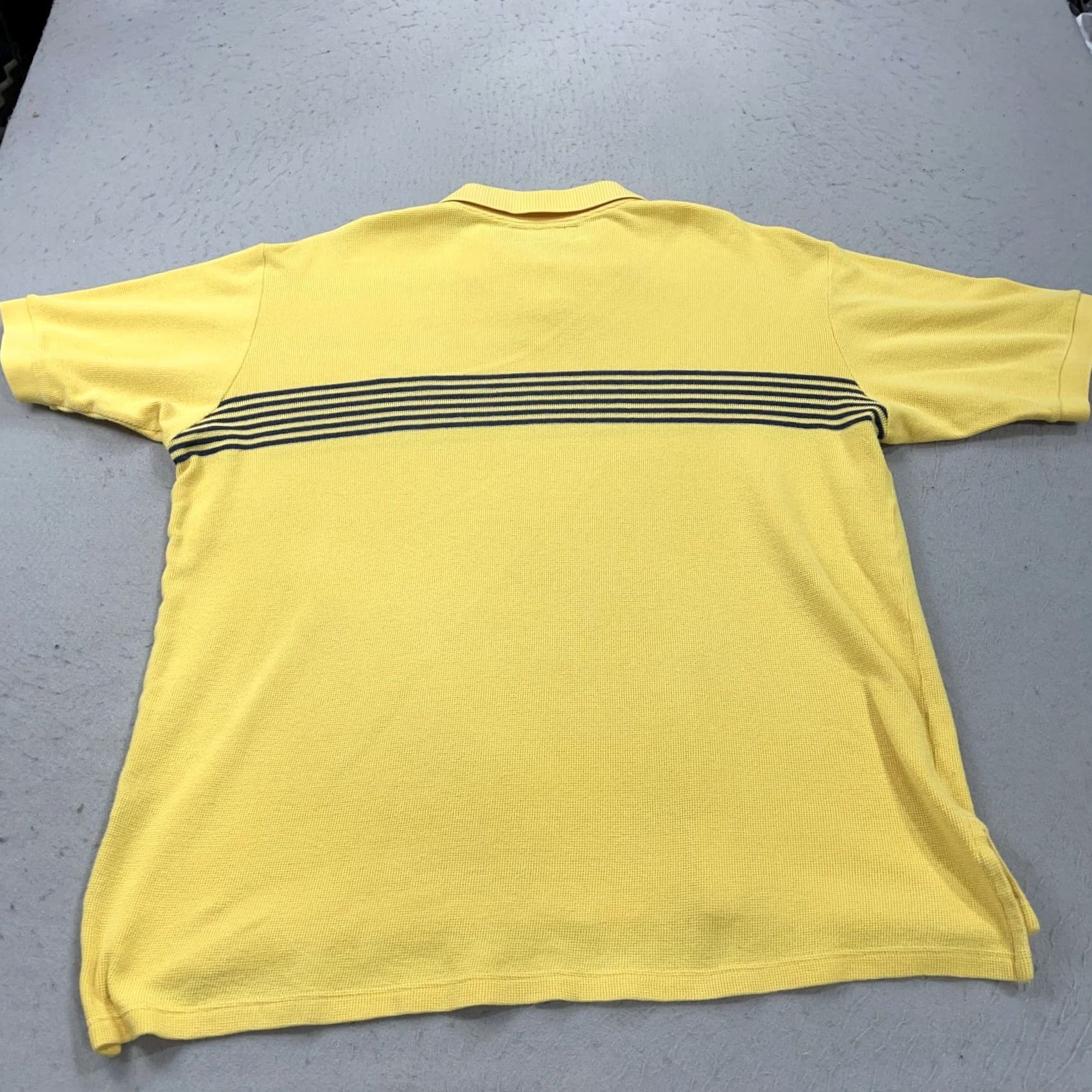 Vintage VINTAGE Polo Sport Shirt Mens XL Yellow Striped 90s Polo Sport Logo Cotton Knit Short Sleeve Casual Golf Size US XL / EU 56 / 4 - 6 Thumbnail