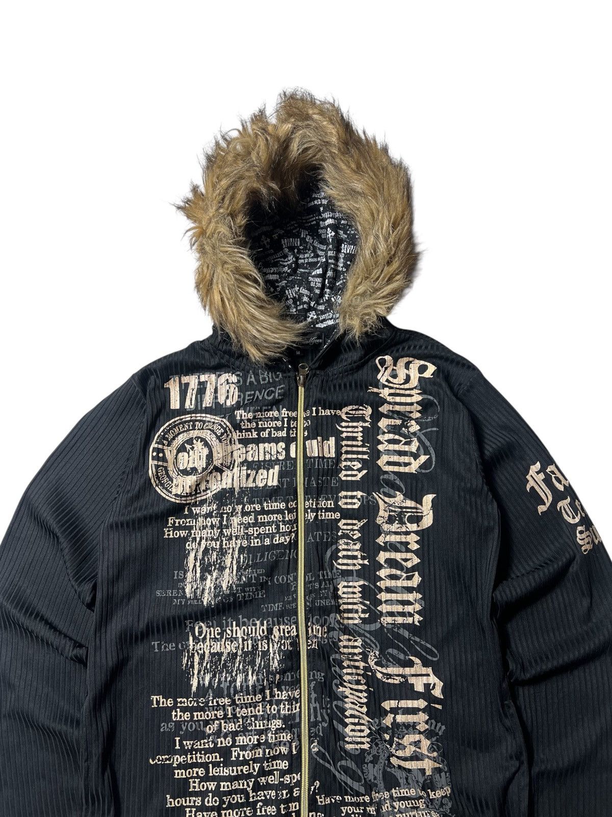 Japanese Brand Crazy Gothic Grunge ORG Poem Y2k Punk Zipp Hoodie Lgb Style Size US M / EU 48-50 / 2 - 4 Thumbnail