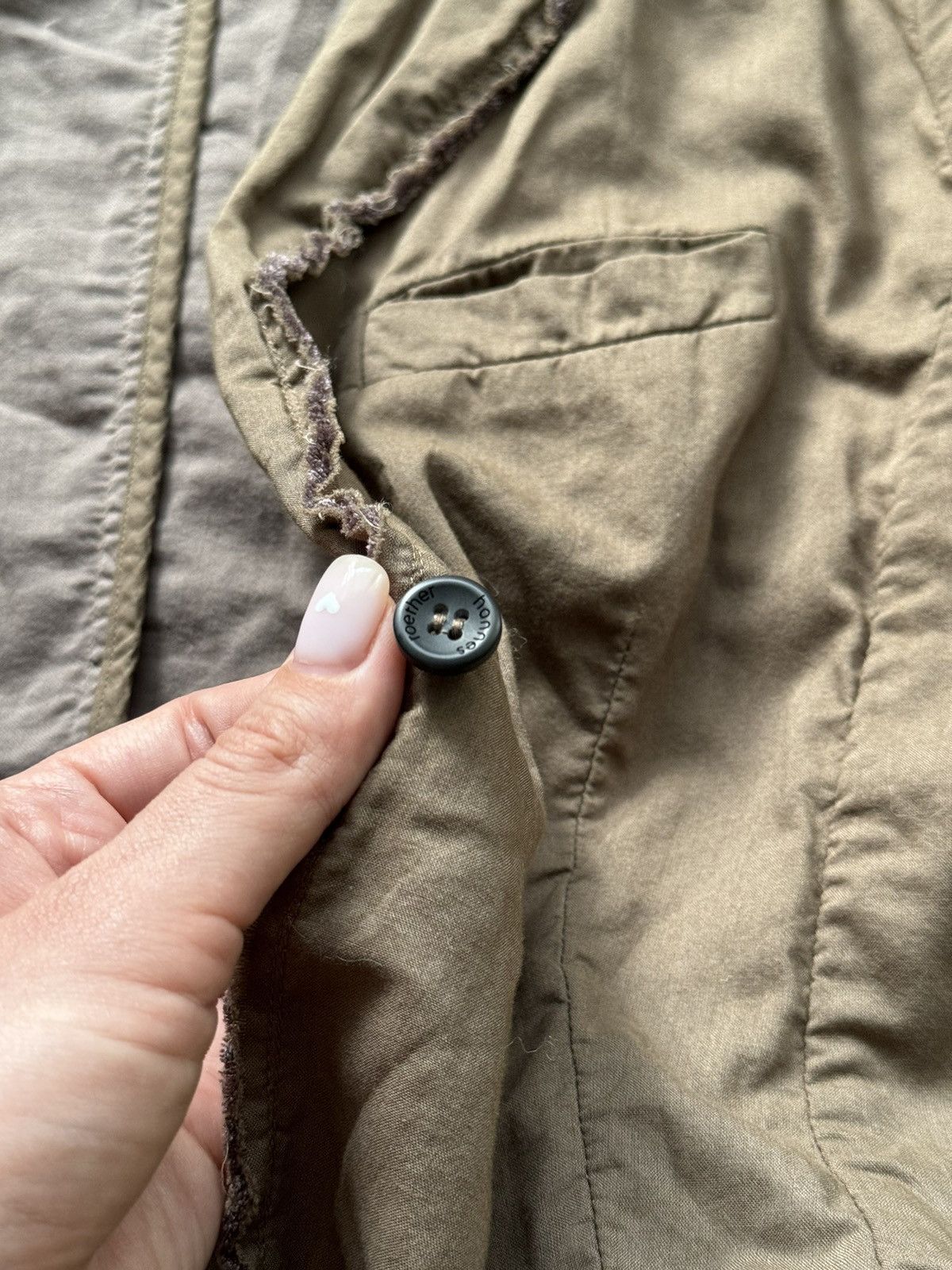 Designer × hannes roether Hannes Roether avant garde khaki blazer Size S / US 4 / IT 40 - 7 Thumbnail