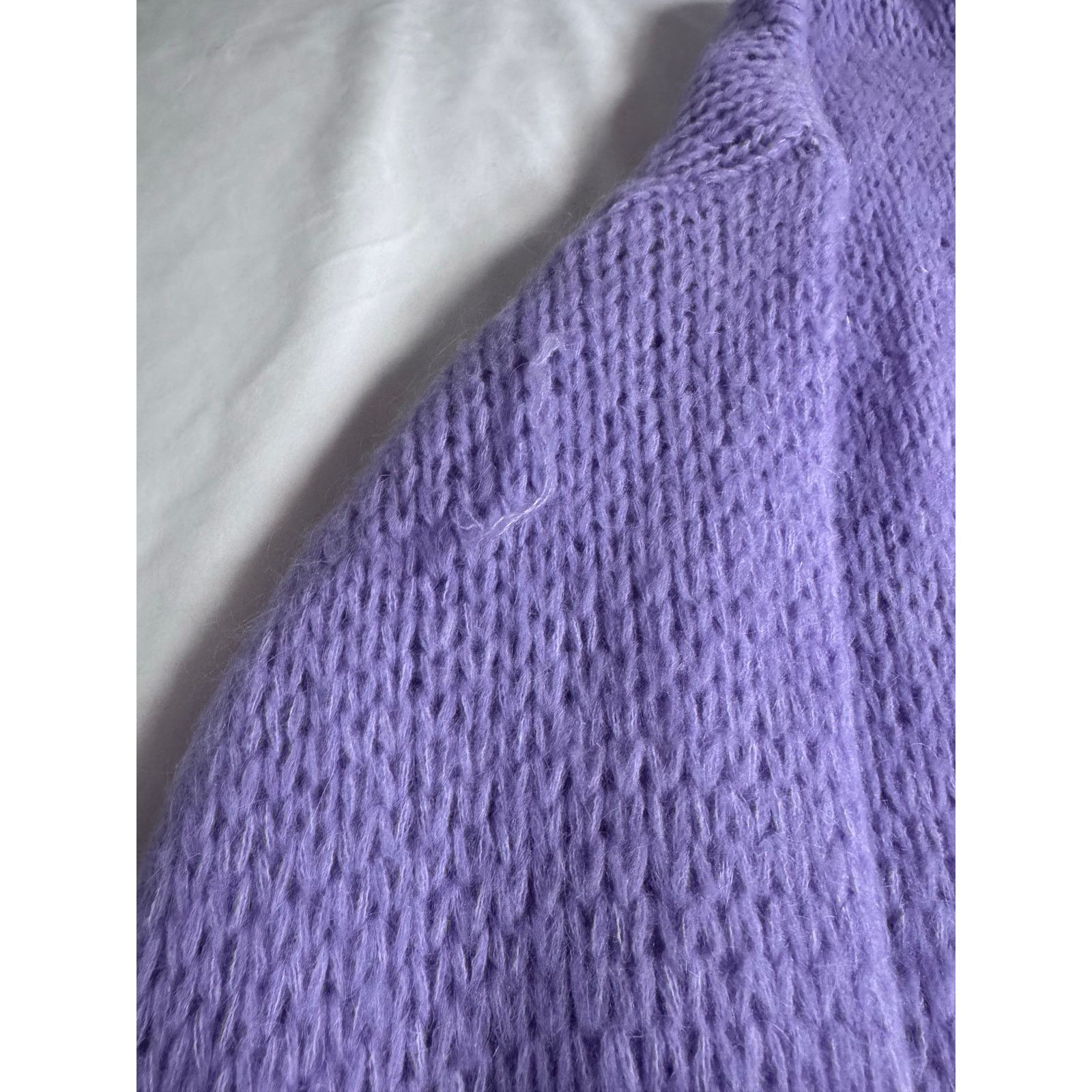 Other Ottod`Ame Knit Wool Blend Long Cardigan Lavander RARE Size L / US 10 / IT 46 - 6 Thumbnail