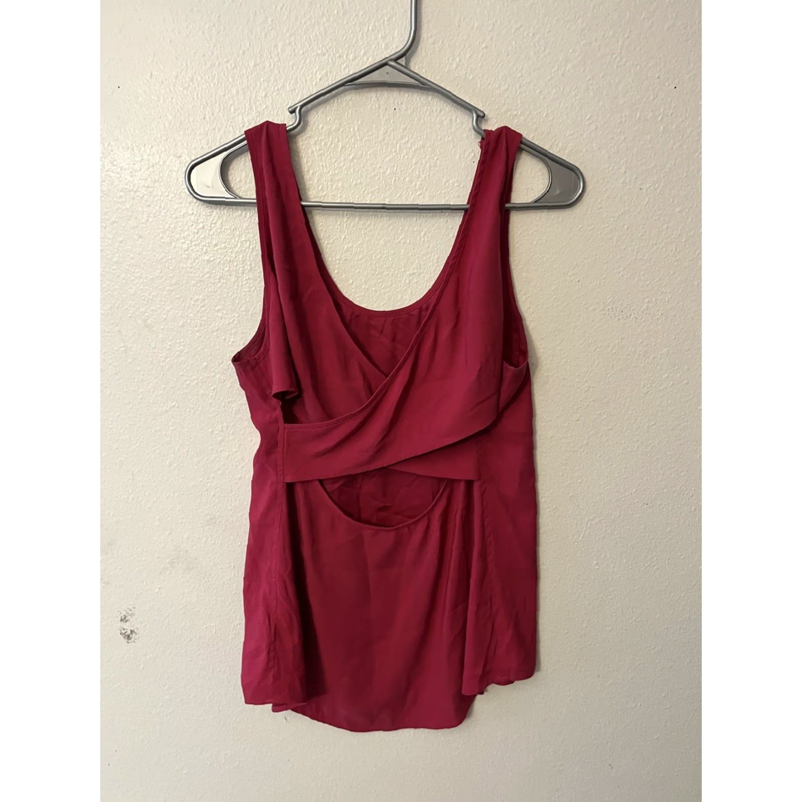 Express Express Blouse Women's Round Neck Sleeveless Cross Back Polyester Small Pink Size S / US 4 / IT 40 - 3 Thumbnail