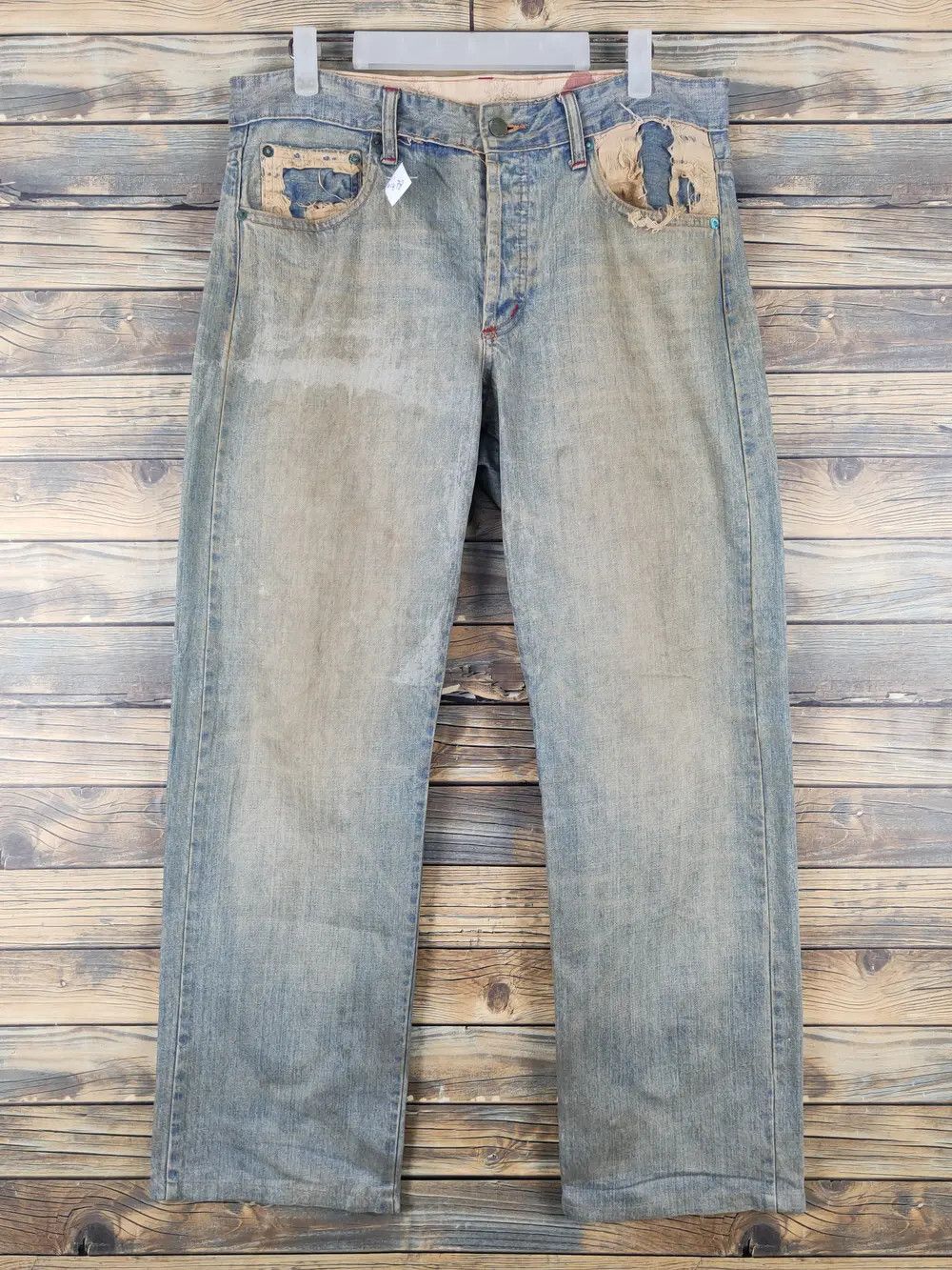 Takeo Kikuchi DL Takeo Kikuchi Blue Faded Distressed Ripped Jeans #W1478 Size US 32 / EU 48 - 14 Thumbnail