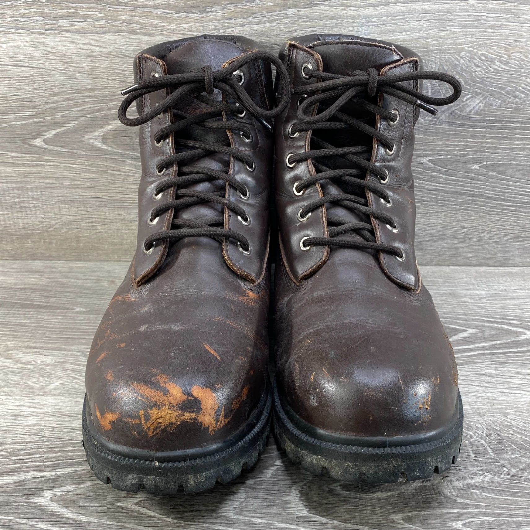 John Deere John Deere Boots Mens 13 M Brown Leather Steel Toe Lace Up Work Combat Boot Shirt Boots Mens 13 M Brown Leather Steel Toe Work/Combat Boots Mens Size US 13 / EU 46 - 4 Thumbnail