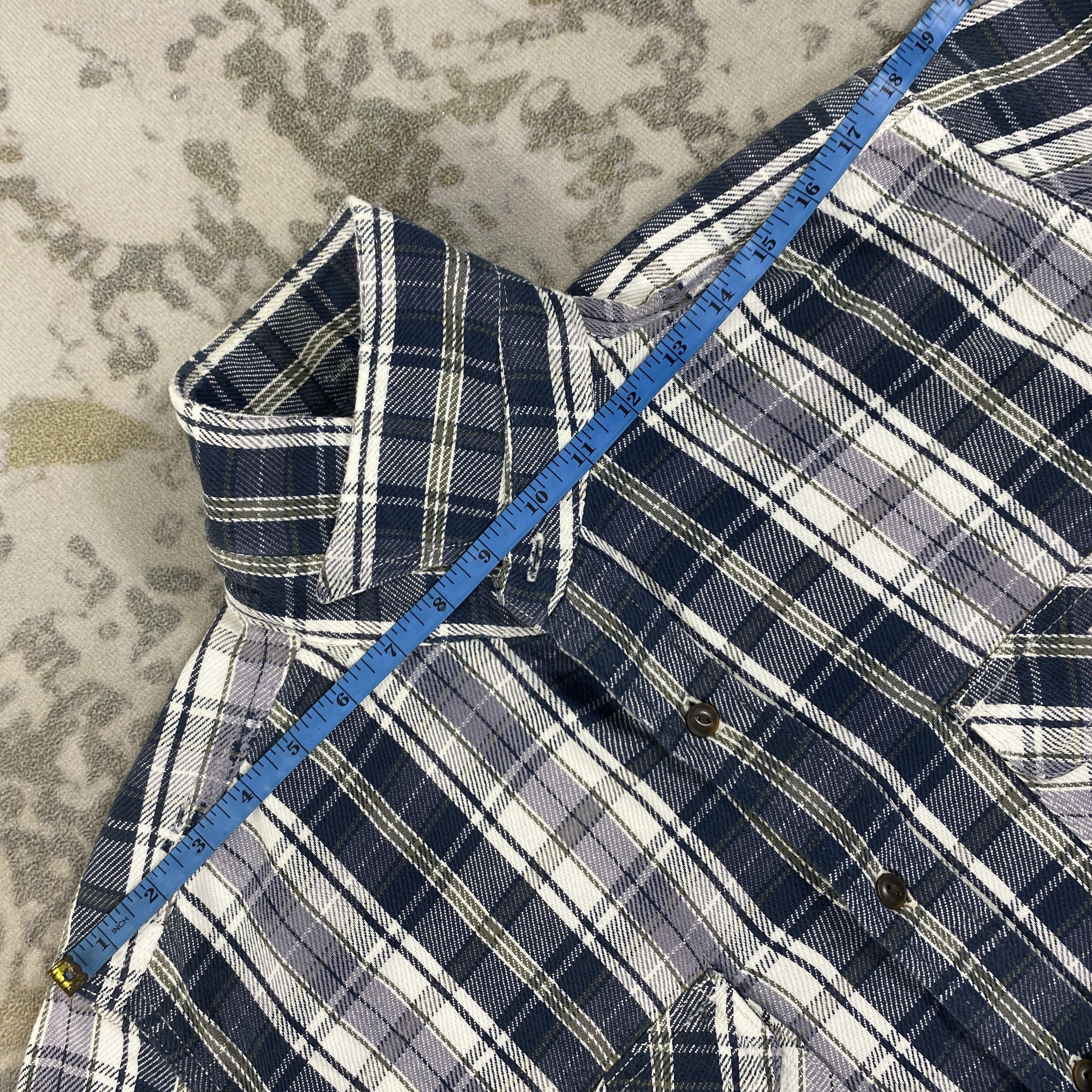 Japanese Brand Vintage Edwin Flannel Button Up - J480 Size US XL / EU 56 / 4 - 4 Thumbnail