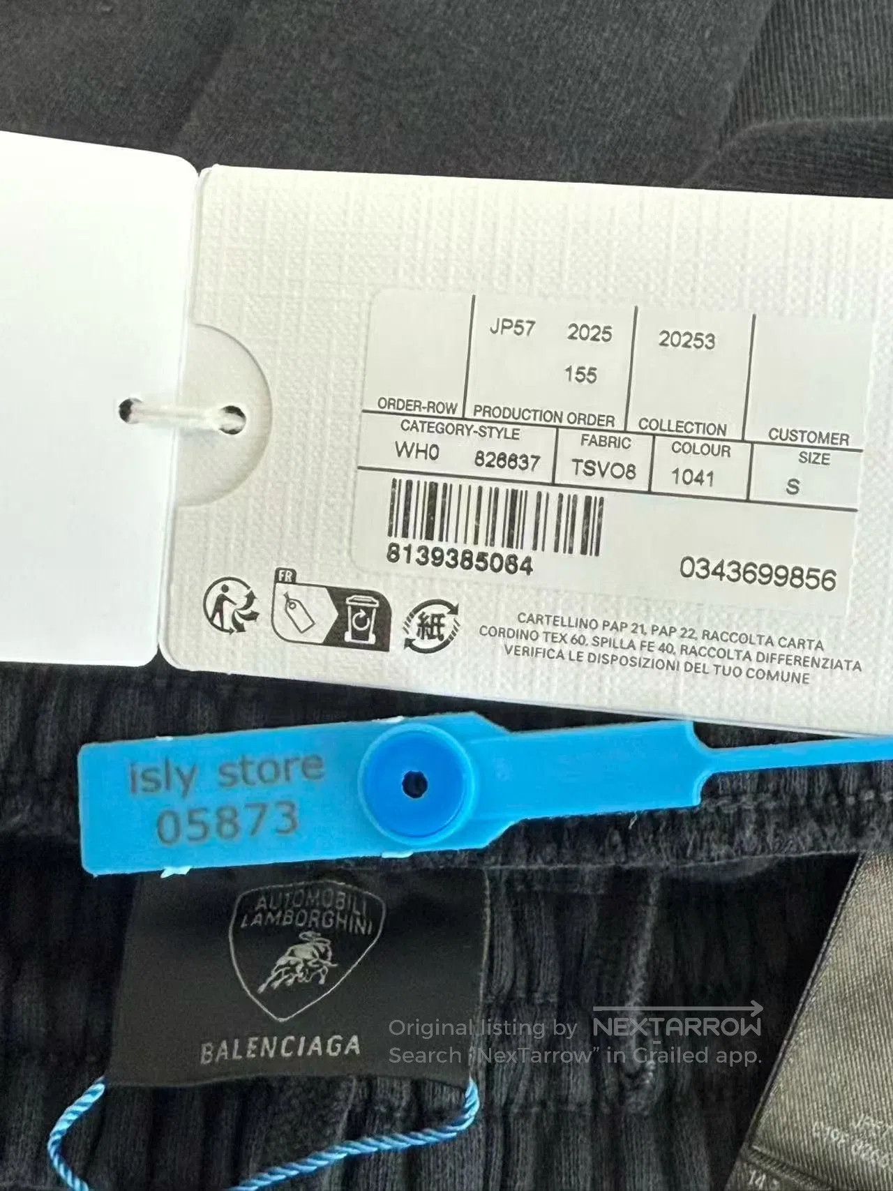 Balenciaga Balenciaga x Lamborghini Black Washed Sweatpants. Size US 26 / EU 42 - 4 Thumbnail