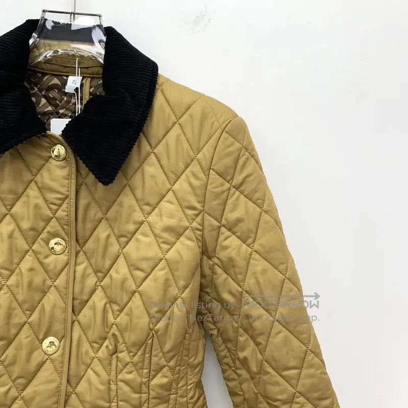Burberry Burberry Brown Quilted Jacket for Women. Size S / US 4 / IT 40 - 2 Thumbnail