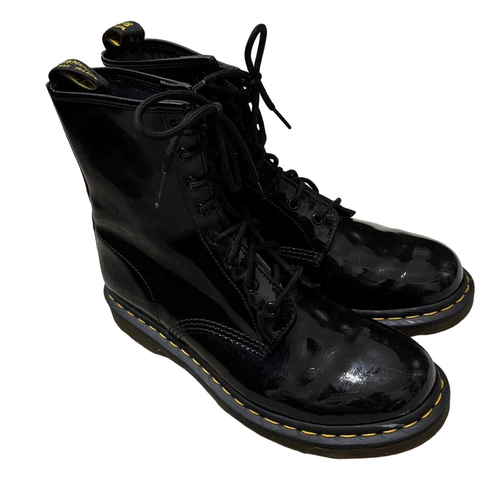 Dr. Martens Dr. Martens 1460 Patent Leather Boots in Black Size 11 Size US 11 / IT 41 - 1 Thumbnail