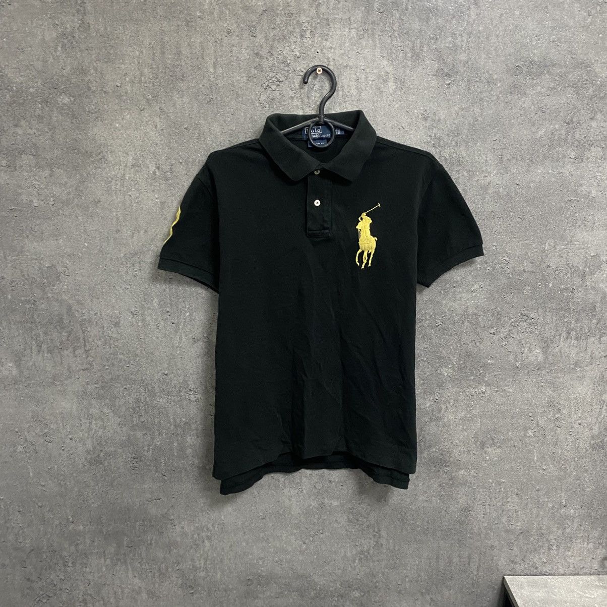 Polo Ralph Lauren 黒 ポロシャツ Dubai Men's POLO RALPH LAUREN Black Dubai Big Pony Pique Polo Shirt Size