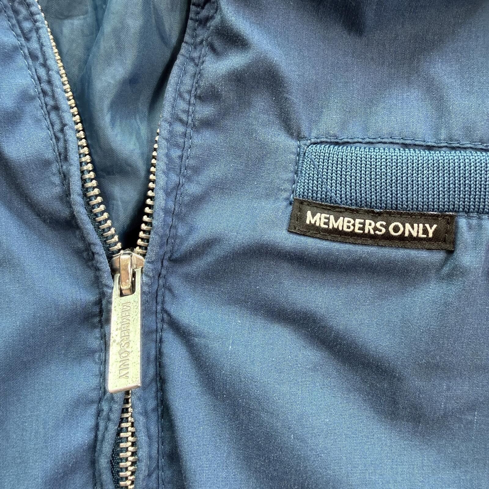 Members Only Members Only Blue Racer Bomber Jacket Mens S Lightweight Zip Size US S / EU 44-46 / 1 - 5 Thumbnail