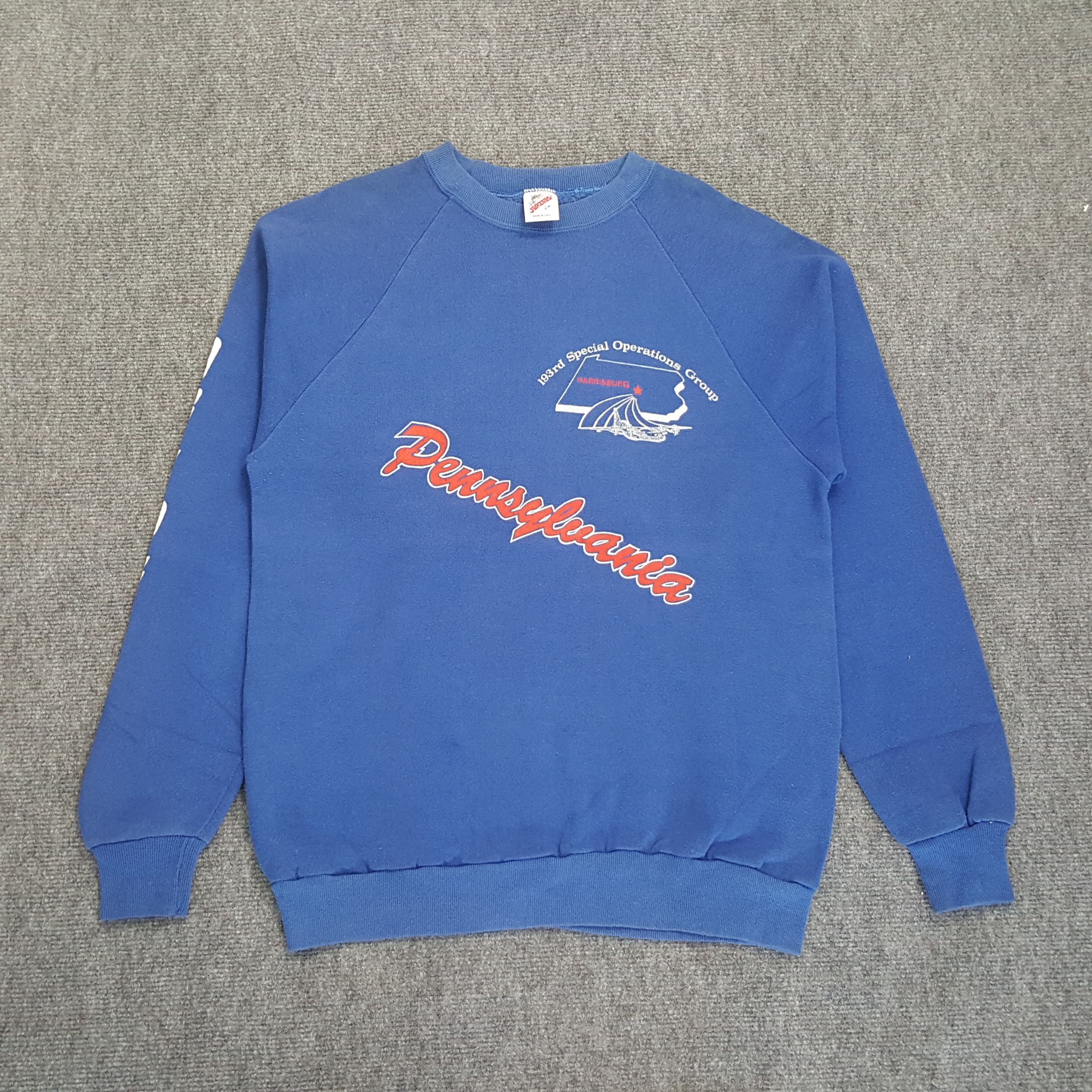 Vintage Vintage 193rd Special Operation Group Sweatshirt Size US S / EU 44-46 / 1 - 1 Thumbnail