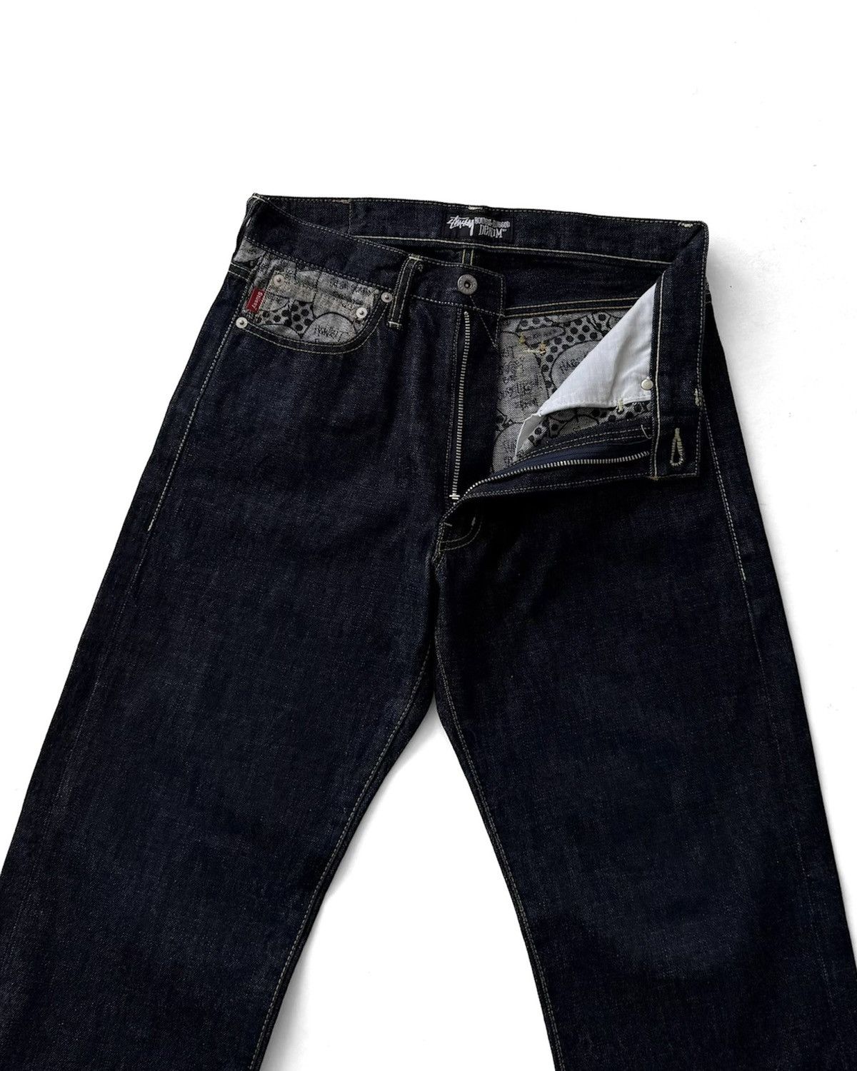 Stussy VINTAGE 00s STUSSY STRAIGHT JEANS Size US 30 / EU 46 - 4 Thumbnail