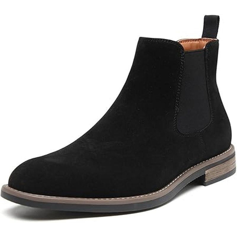 Other Decardz Men's Size 10.5 Black Faux Suede Chelsea Boots Size ONE SIZE - 1 Thumbnail