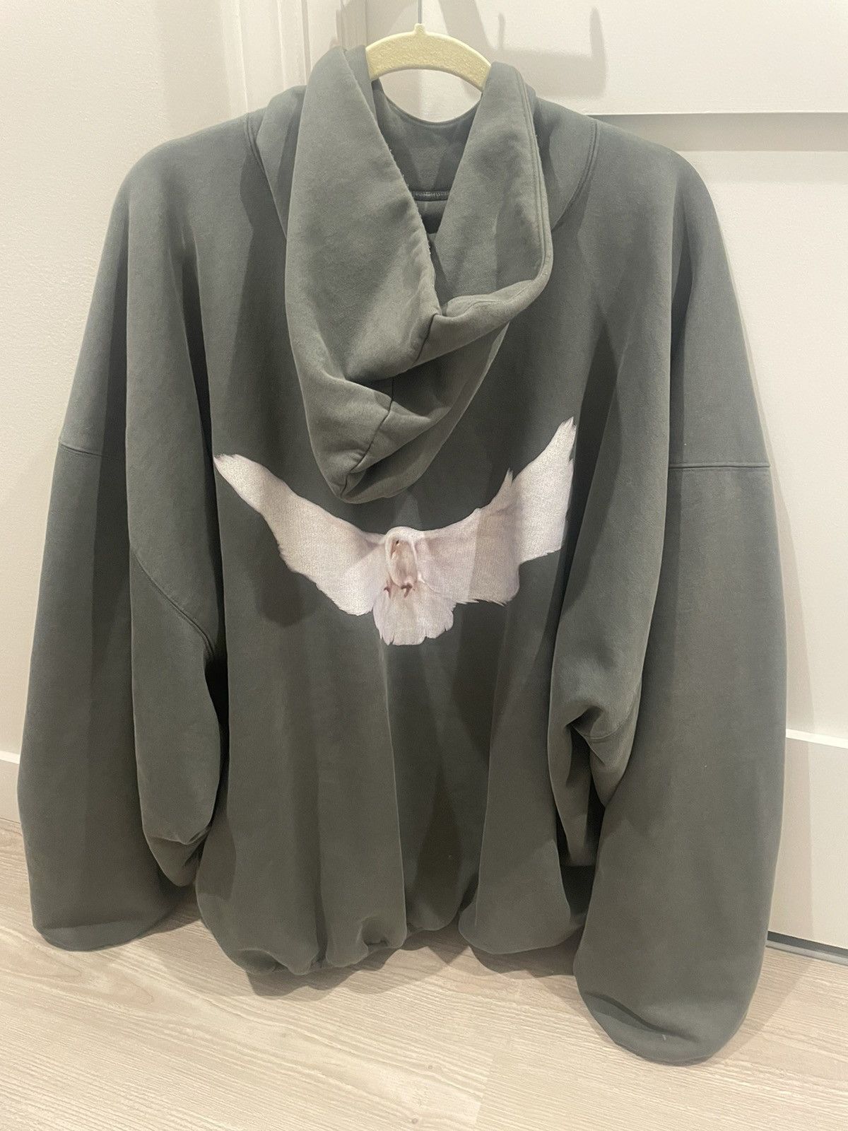 トップス YEEZY GAP balenciaga dove hoodie M Yeezy Gap Hoodie Dove | Grailed