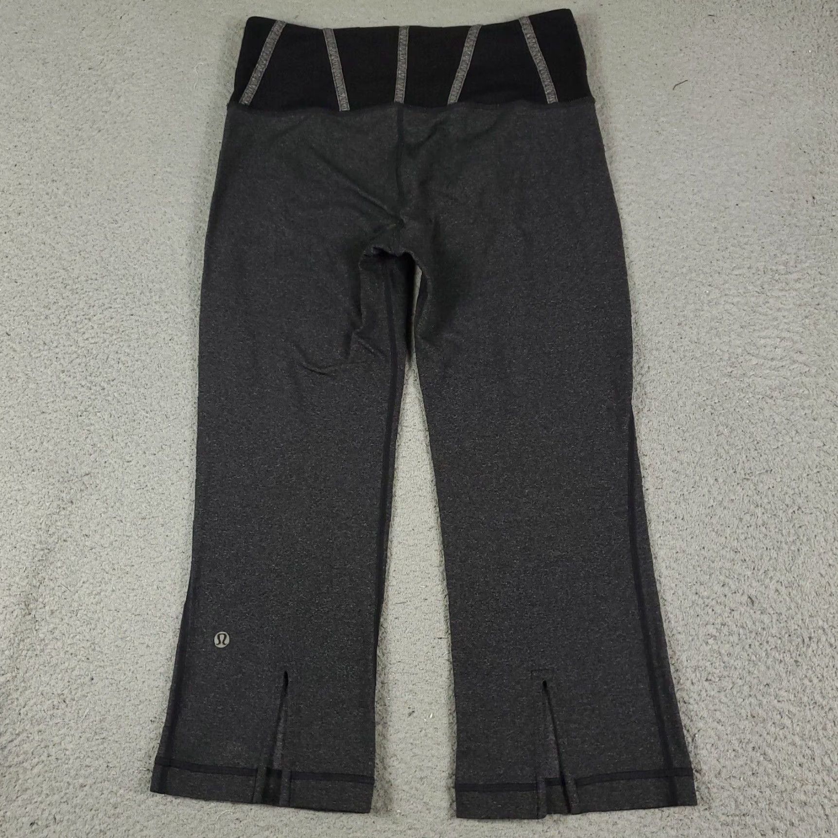 Lululemon Lululemon Pants Womens Size 6 Gray Tadasana Cropped Leggings | Leggings | 6 | Gray | Skinny | Cropped | Activewear | Women Size 28" / US 6 / IT 42 - 6 Thumbnail