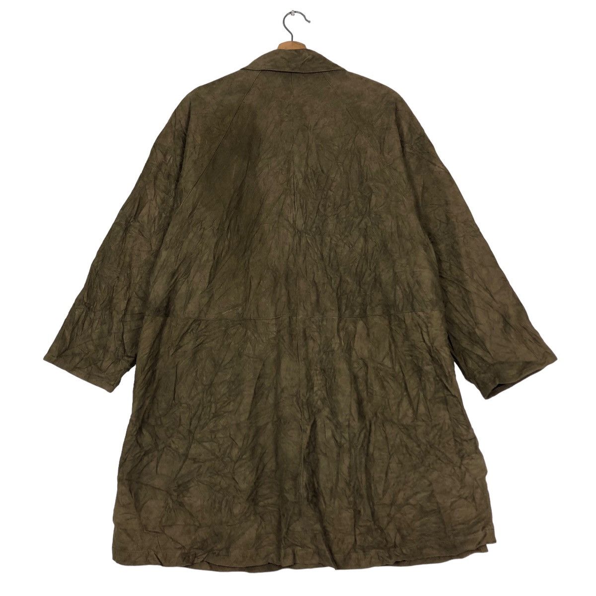 Lancel 🔥Rich Brown - Long Fly Jacket Genuine Leather Lance Paris Size US M / EU 48-50 / 2 - 8 Thumbnail