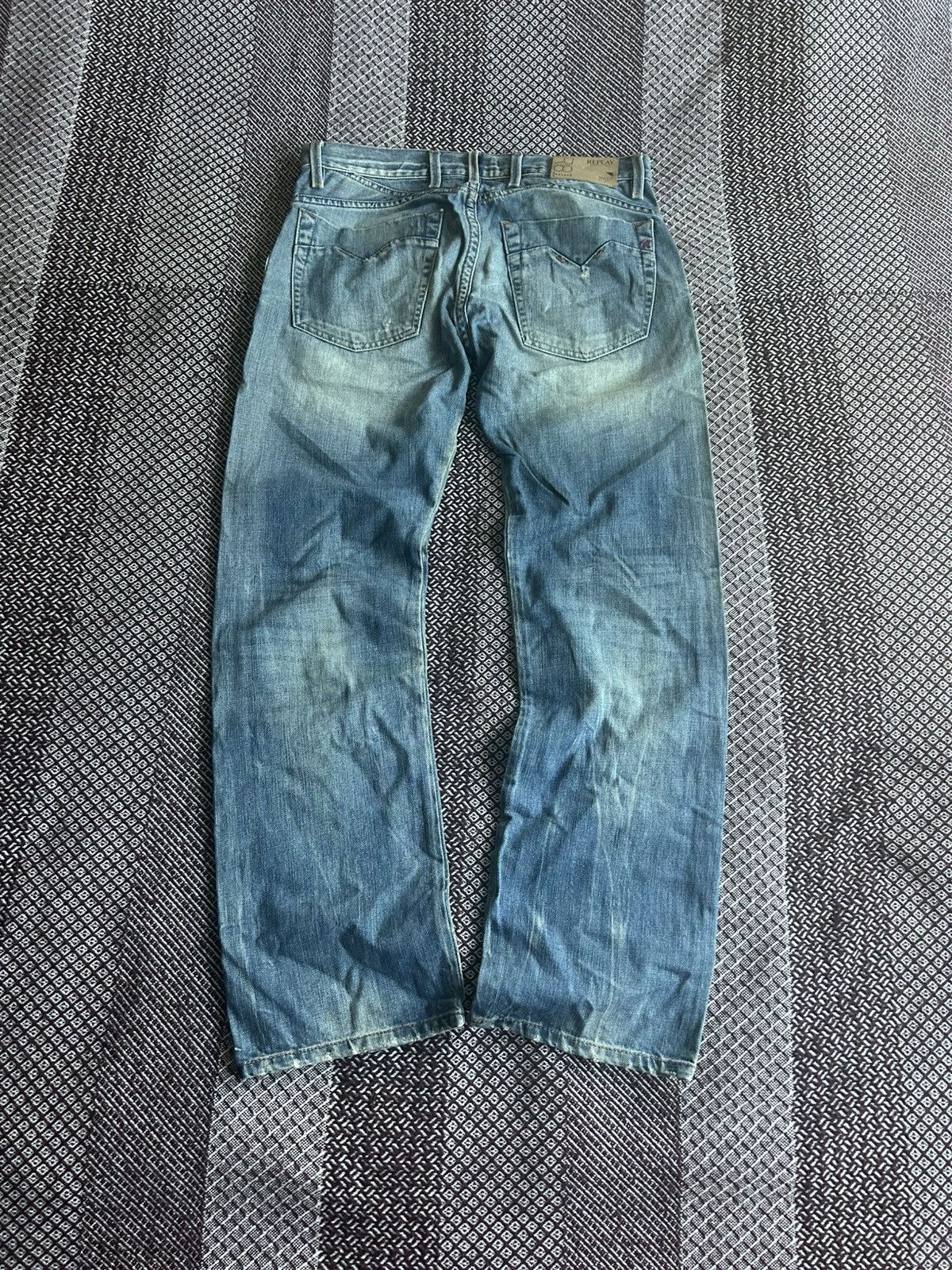Replay Vintage Replay Denim Washed Distressed Jeans Japanese Vibe Size US 31 - 13 Thumbnail