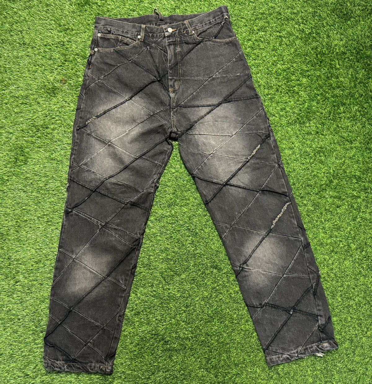 image of Master X - Baggy Jeans in Black, Men's (Size 35)