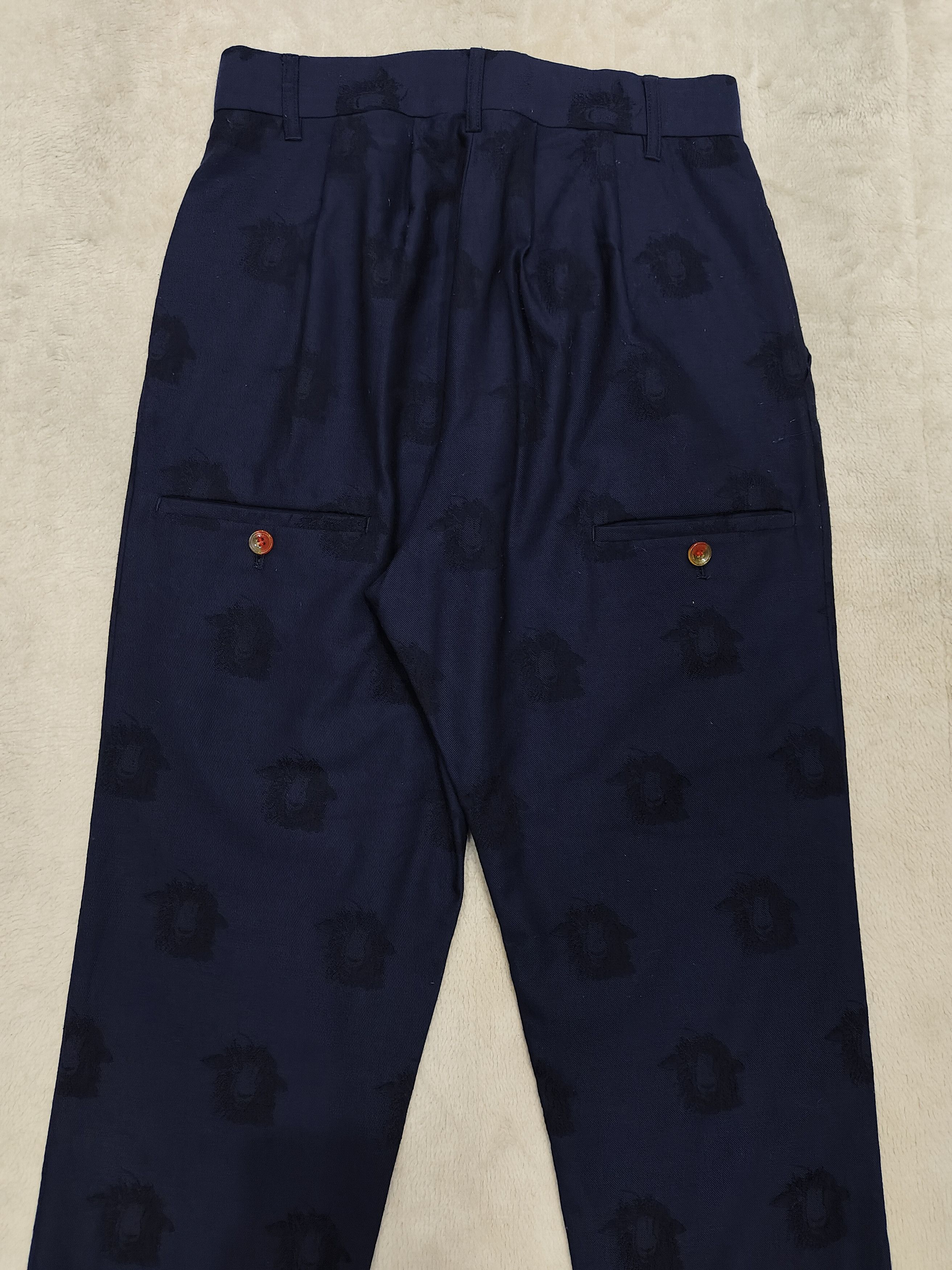 mercibeaucoup RARE🇯🇵 Mercibeacoup 🇯🇵 Sheeps Monogram Drop Crotch Pants Size 28" / US 6 / IT 42 - 4 Thumbnail