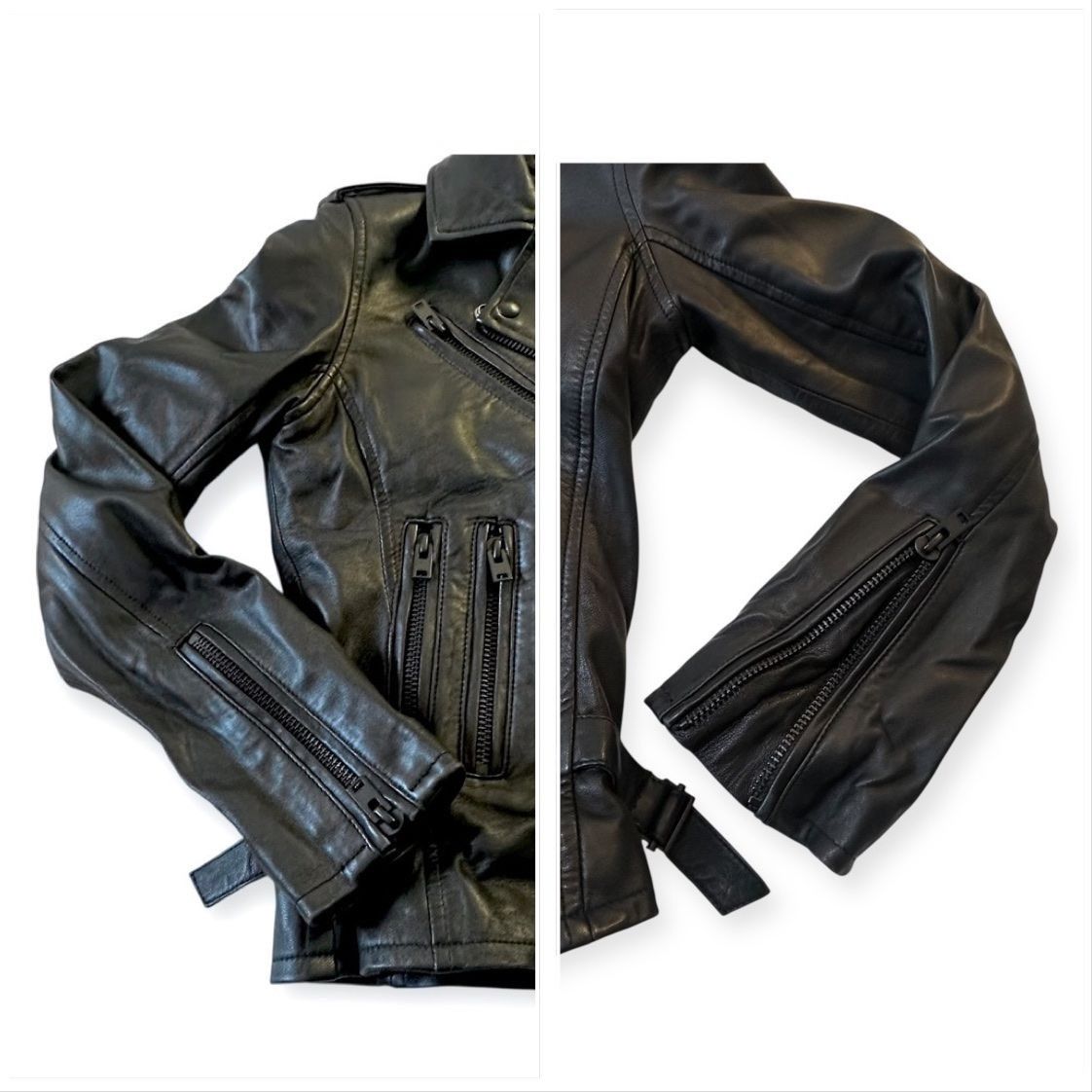 Iro IRO Paris Newhan Lambskin Leather Jacket Black Size 42 FR, R Size M / US 6-8 / IT 42-44 - 10 Thumbnail
