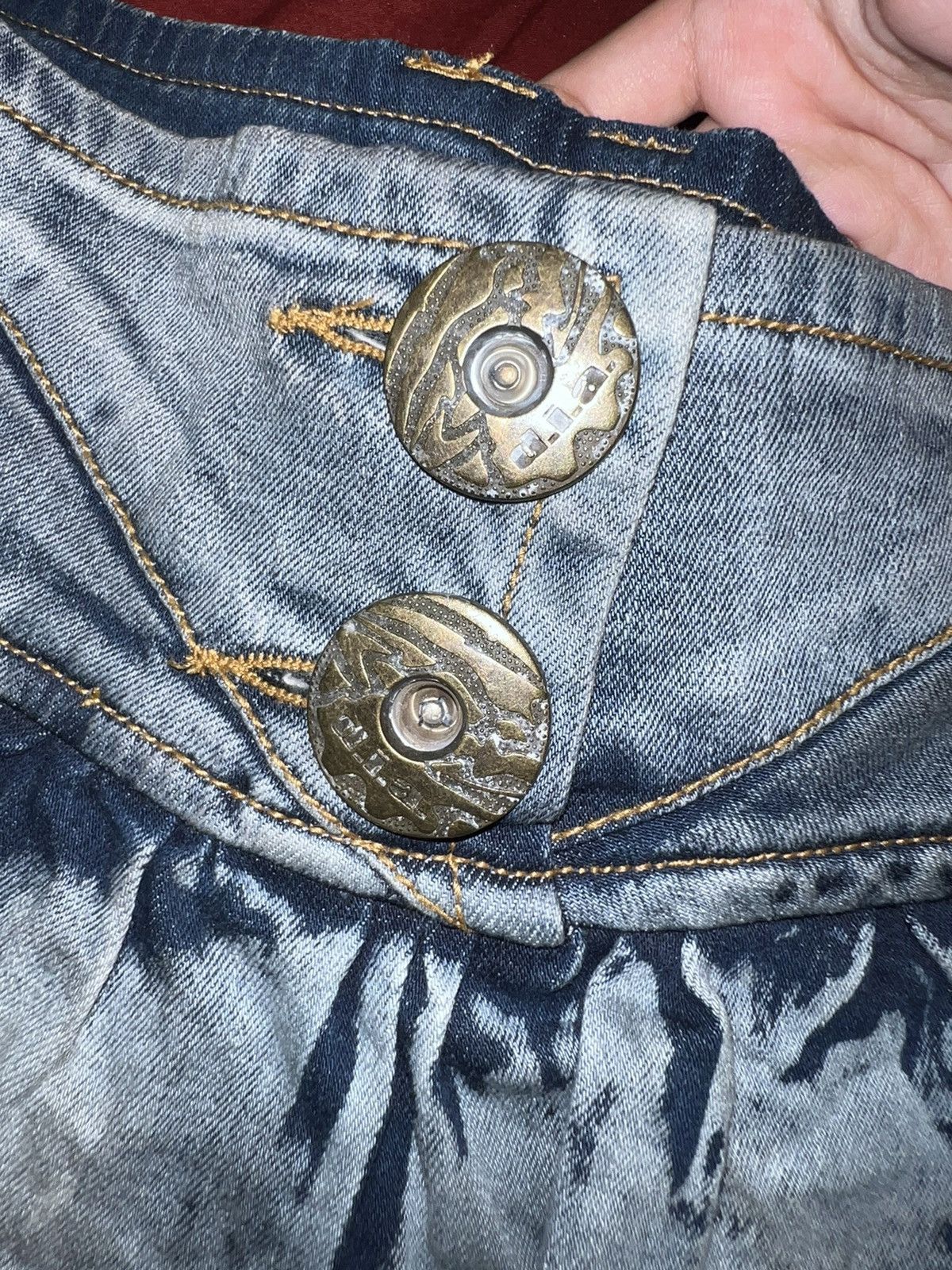 Japanese Brand Rare D.i.a. Gyaru denim mini skirt 💎💙 Size 24" / US 00 / IT 34 - 7 Thumbnail