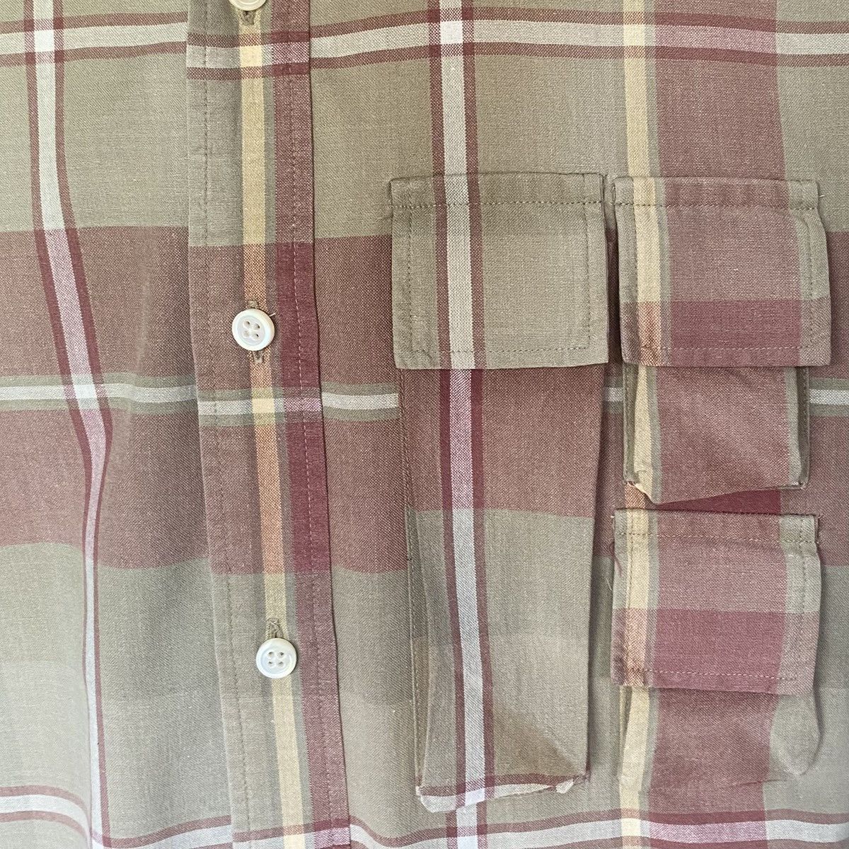 General Research Vintage 1999 Utility Plaid Shirt Size US M / EU 48-50 / 2 - 6 Thumbnail