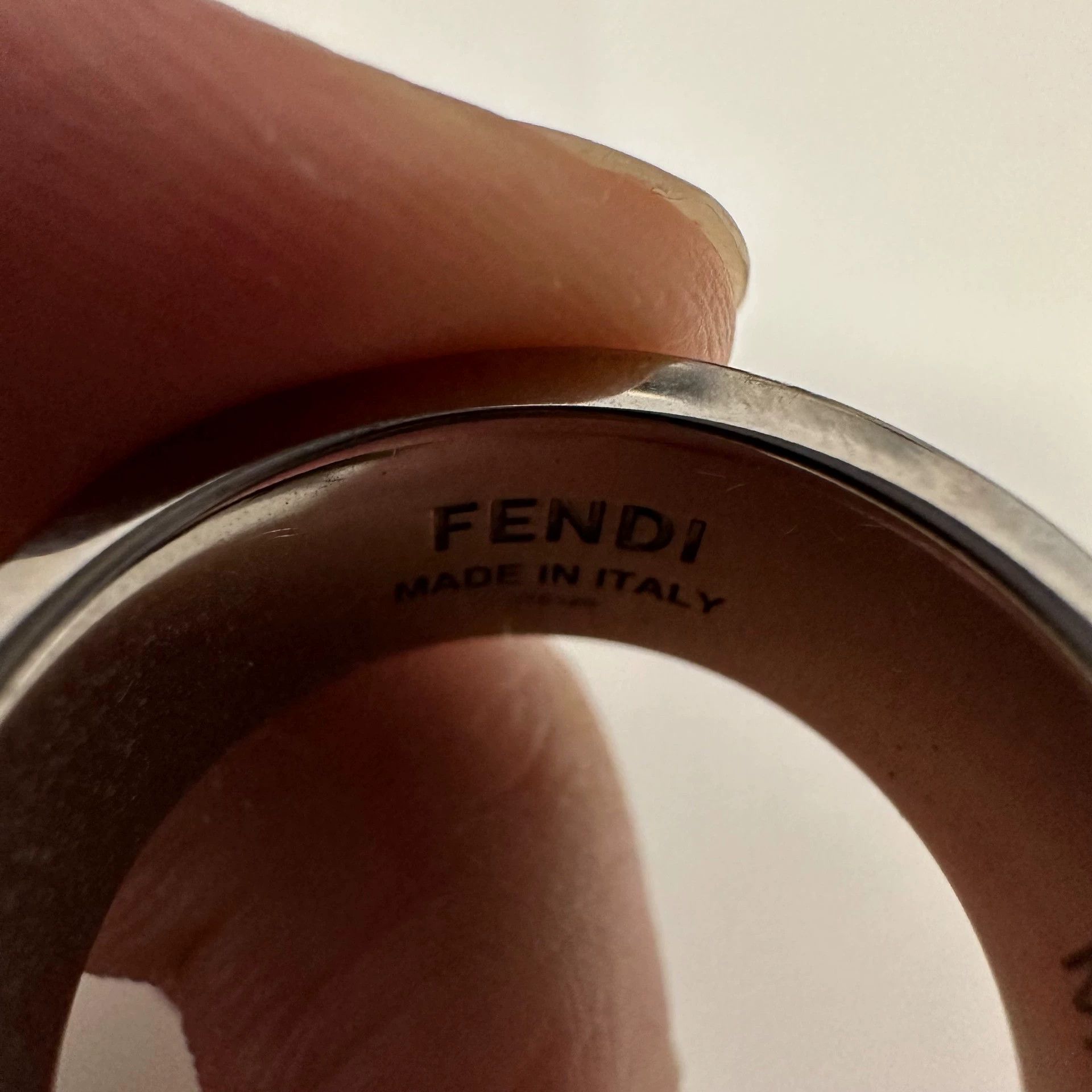Fendi FENDI Two-Tone Enamel Ring M Size ONE SIZE - 6 Thumbnail