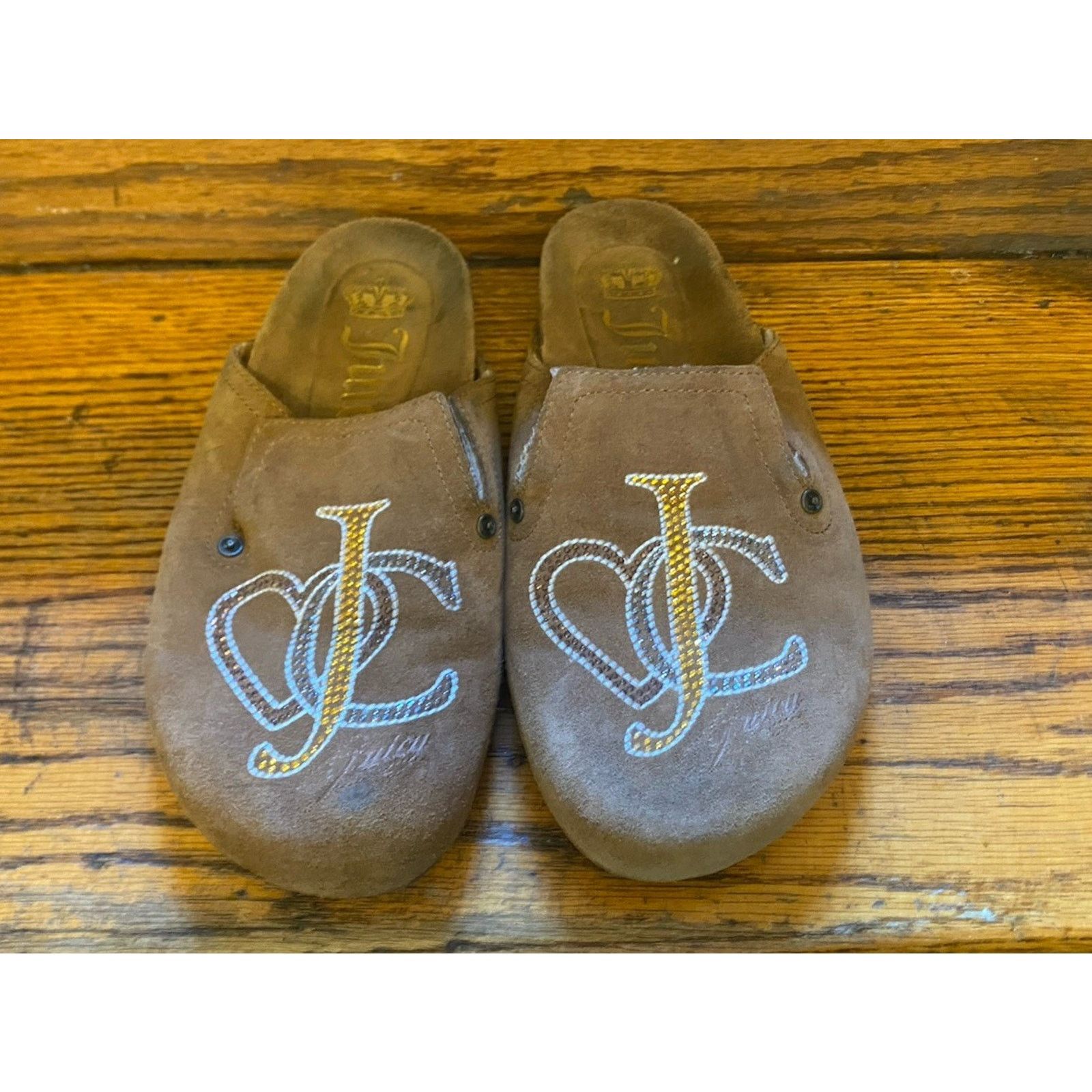 Juicy Couture Womens Juicy Couture 6.5-7 Suede Shearling Shoes Slip On Size US 6.5 / IT 36.5 - 3 Thumbnail