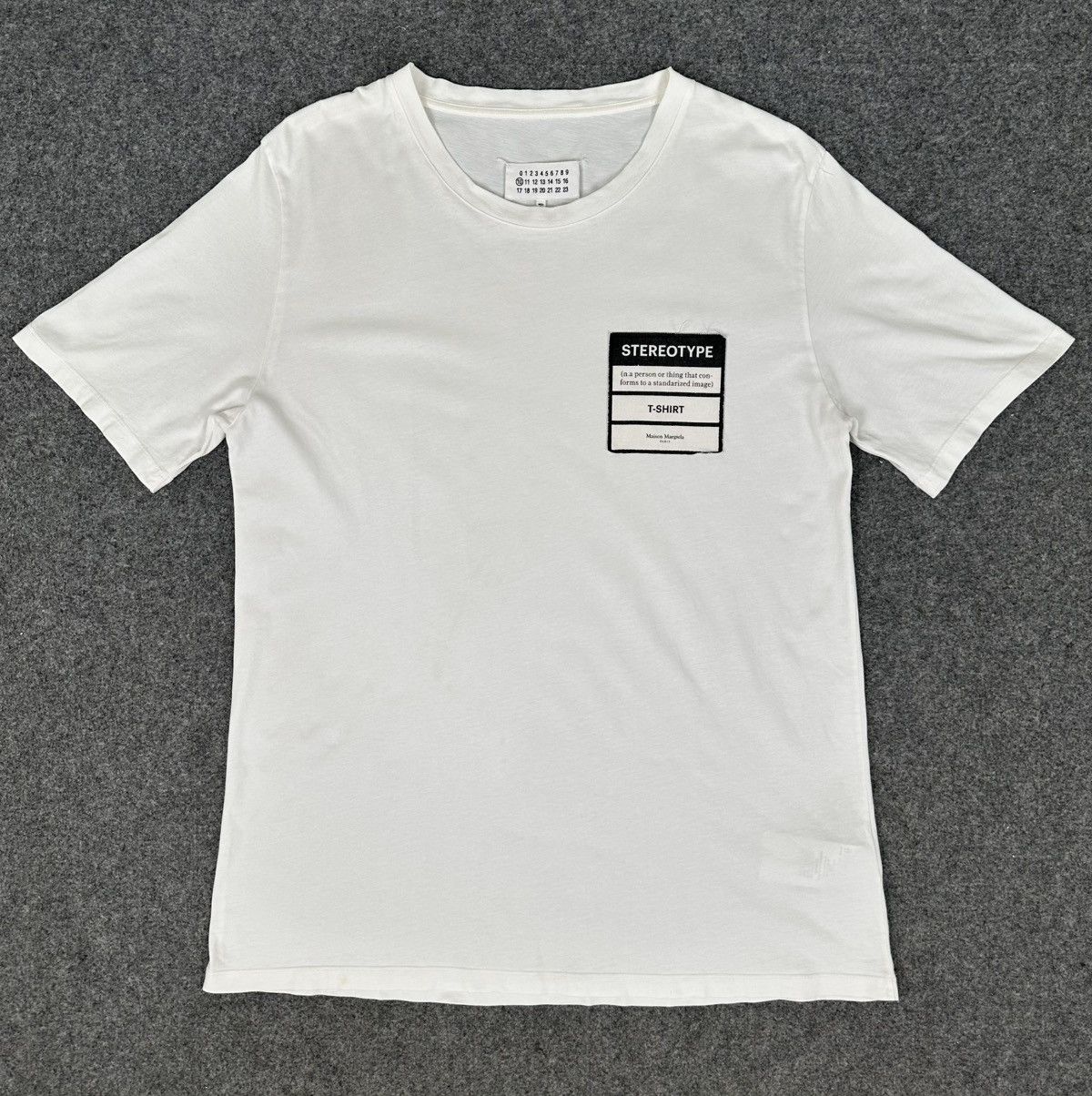 MAISON MARGIELA STEREOTYPE CHEST PATCH T-SHIRT. | eBay