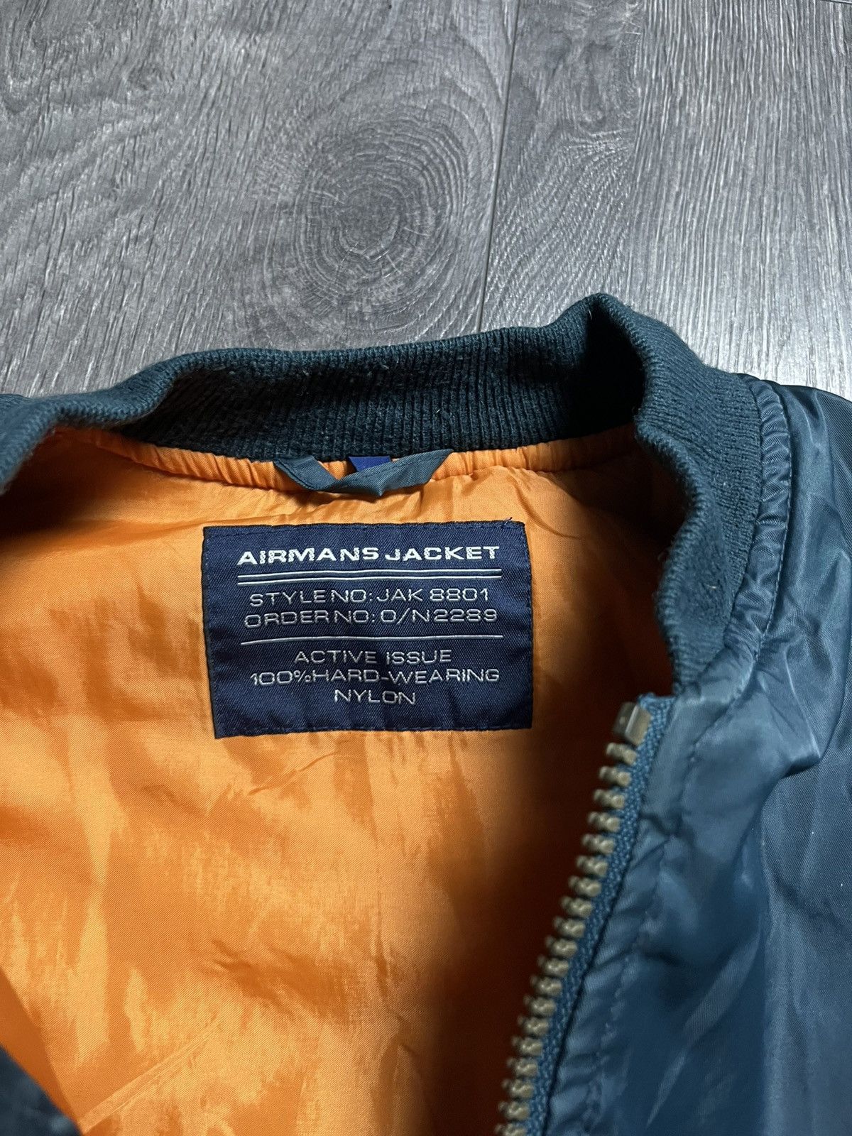Vintage Vintage MA-1 Airmans Jacket Flight Bomber Teal Blue Size S Size US S / EU 44-46 / 1 - 5 Thumbnail