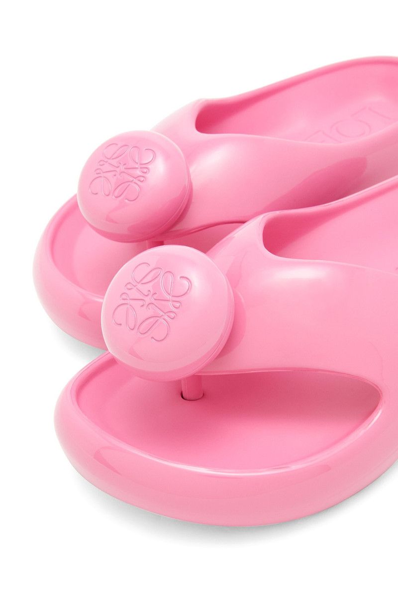 Loewe o1in1g0426 Pebble Thong Slides in Pink Size US 8 / IT 38 - 5 Thumbnail
