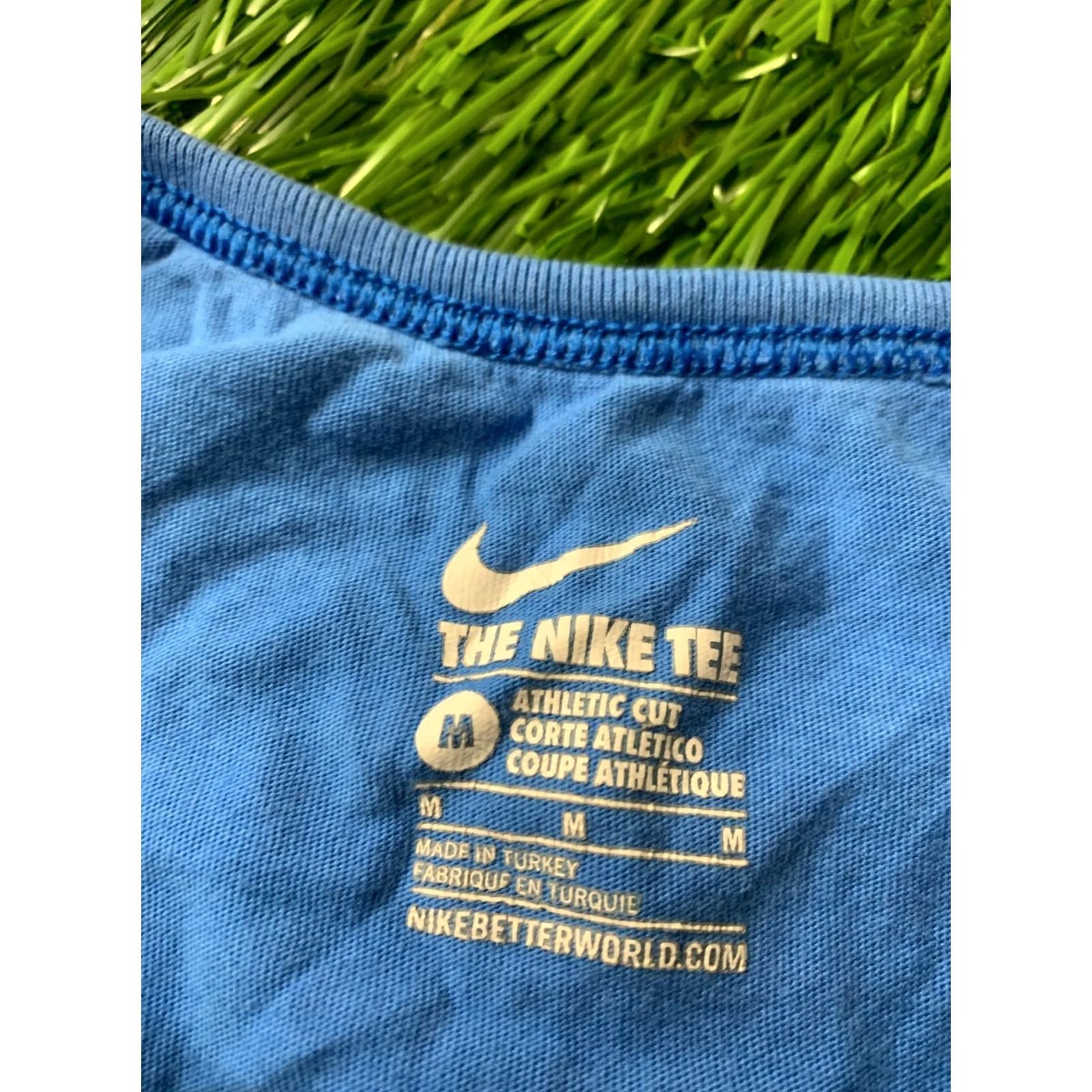 Nike NIKE T-Shirt Men Casual Sleeveless Vest 2016 Blue M Medium Slim Solid Logo 100% Cotton jersey Vintage No Size US M / EU 48-50 / 2 - 4 Thumbnail
