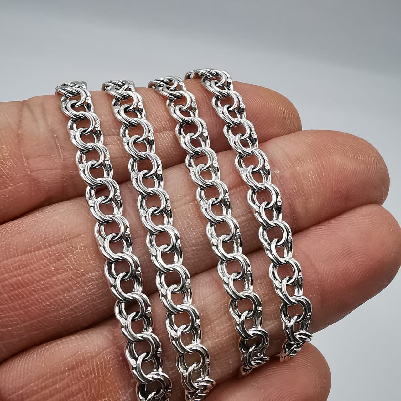 Sterling Silver Vintage Chain Necklece,925 Sterling Silver,Signed , 19,82g Size ONE SIZE - 1 Thumbnail