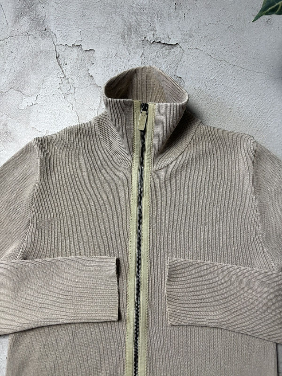 Bally Rare Bally Knit Zip Up Cardigan With Leather Details Size US M / EU 48-50 / 2 - 8 Thumbnail