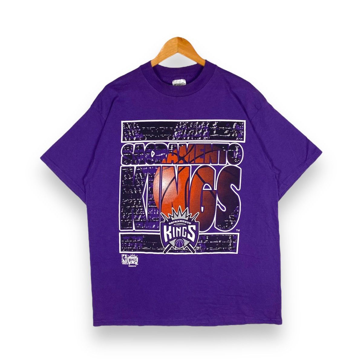 image of Nba Sacramento Kings T Shirt in Purple, Men's (Size XL)