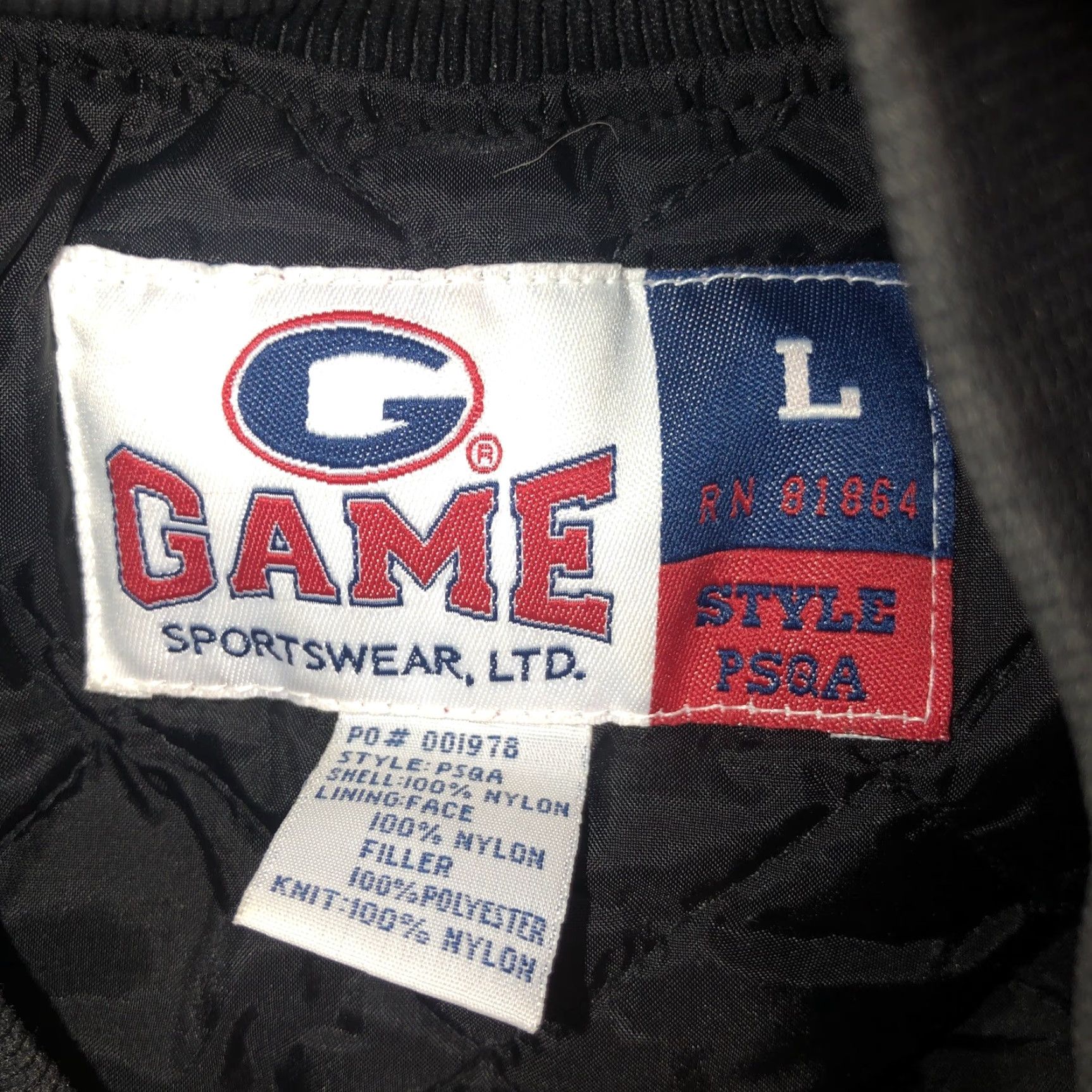 Vintage GAME Jacket Mens Large Black Satin Button Snap Elks Club Judge Bitterroot Valley LTD Sportsfield LTD Size US L / EU 52-54 / 3 - 4 Thumbnail