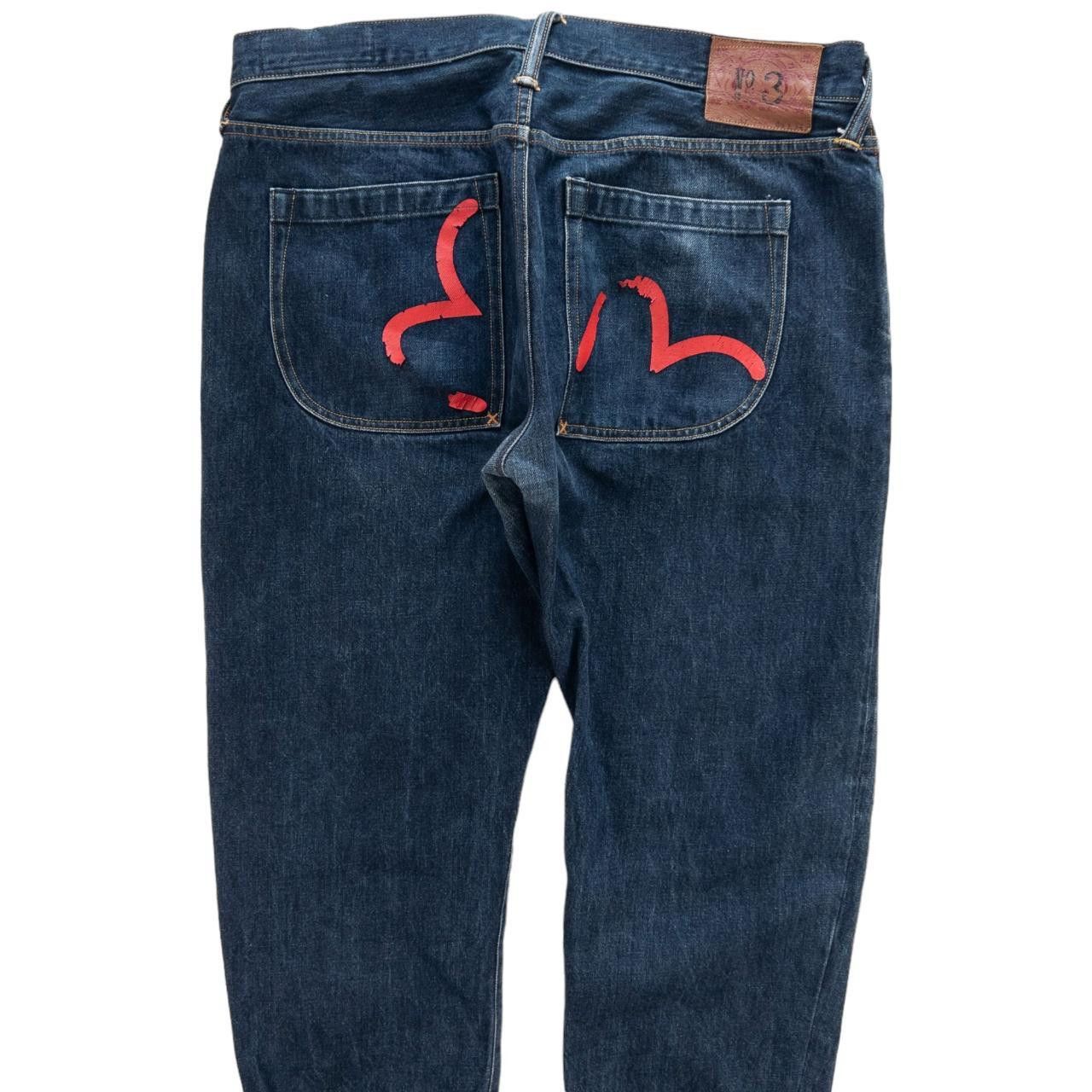 Evisu Vintage Evisu Double Gull Elasticated Cuff Jeans Size W34 Size US 34 / EU 50 - 3 Thumbnail