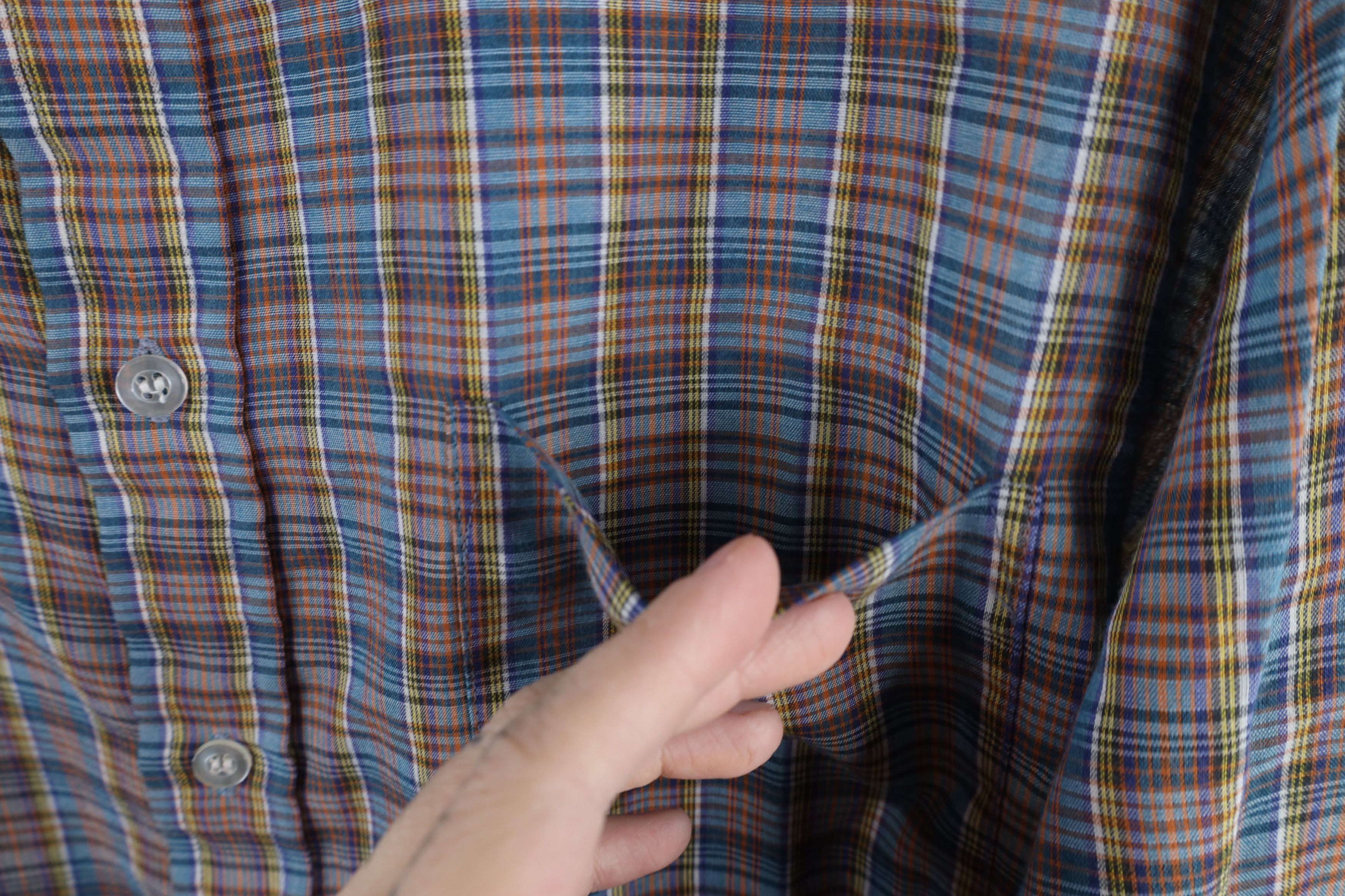 Vintage Vintage 70s Streetwear Long Sleeve Collared Button Shirt Size US XXL / EU 58 / 5 - 7 Thumbnail