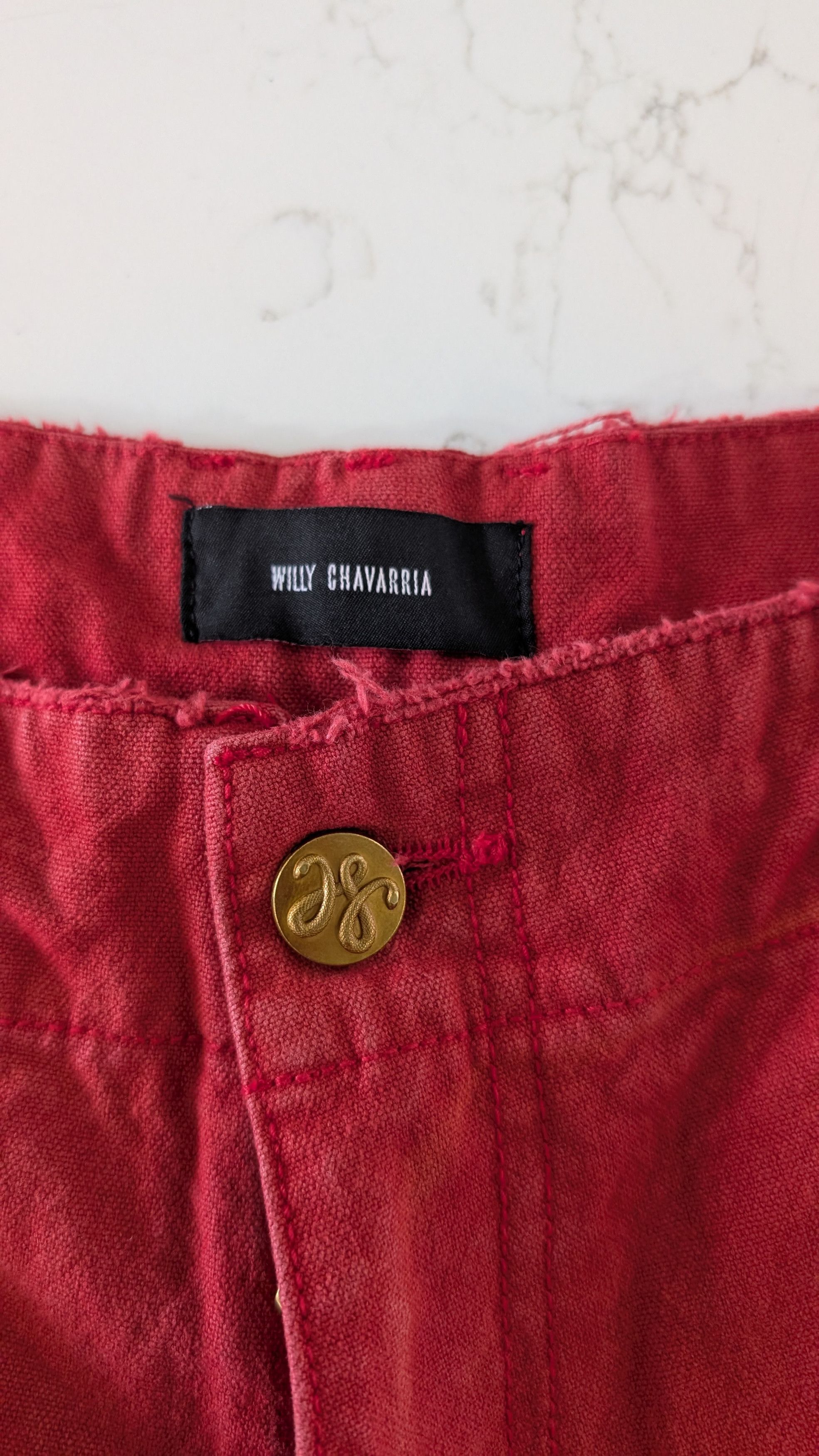 Willy Chavarria Willy Chavarria Red Workwear Toluca Pant Small Size US 38 / EU 54 - 8 Thumbnail
