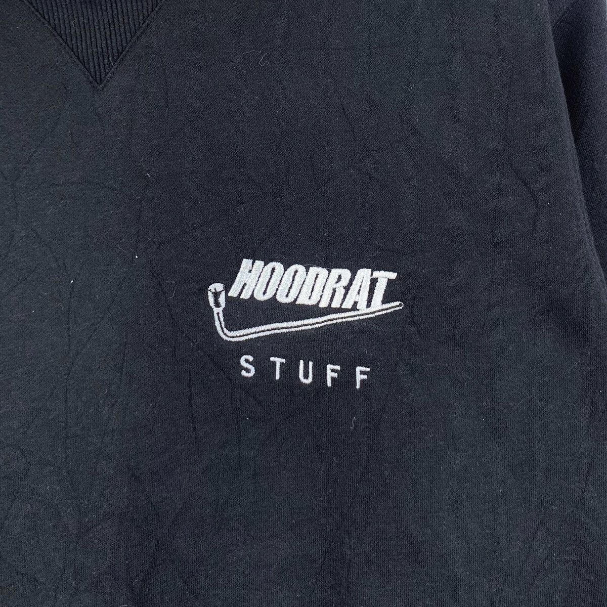 Vintage HOODRAT STUFF Small Embroidered Logo Black Sweatshirt Size US S / EU 44-46 / 1 - 3 Thumbnail