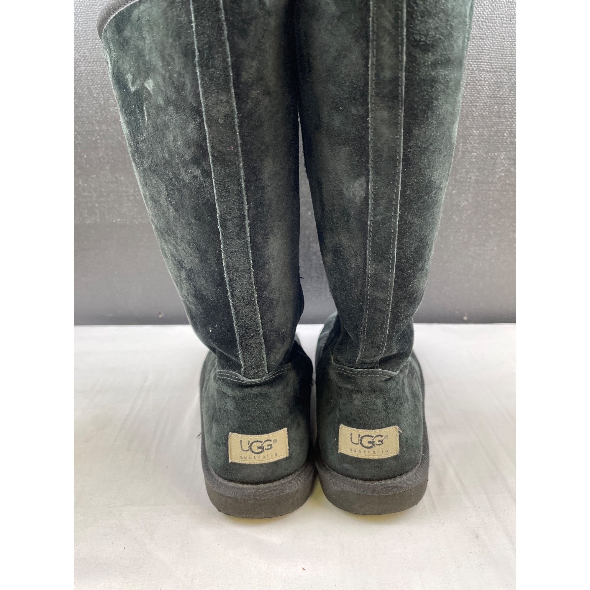 Ugg Ugg Australia Women's Black Suede Leather Tall Boots/Shoes S Size US 6 / IT 36 - 4 Thumbnail