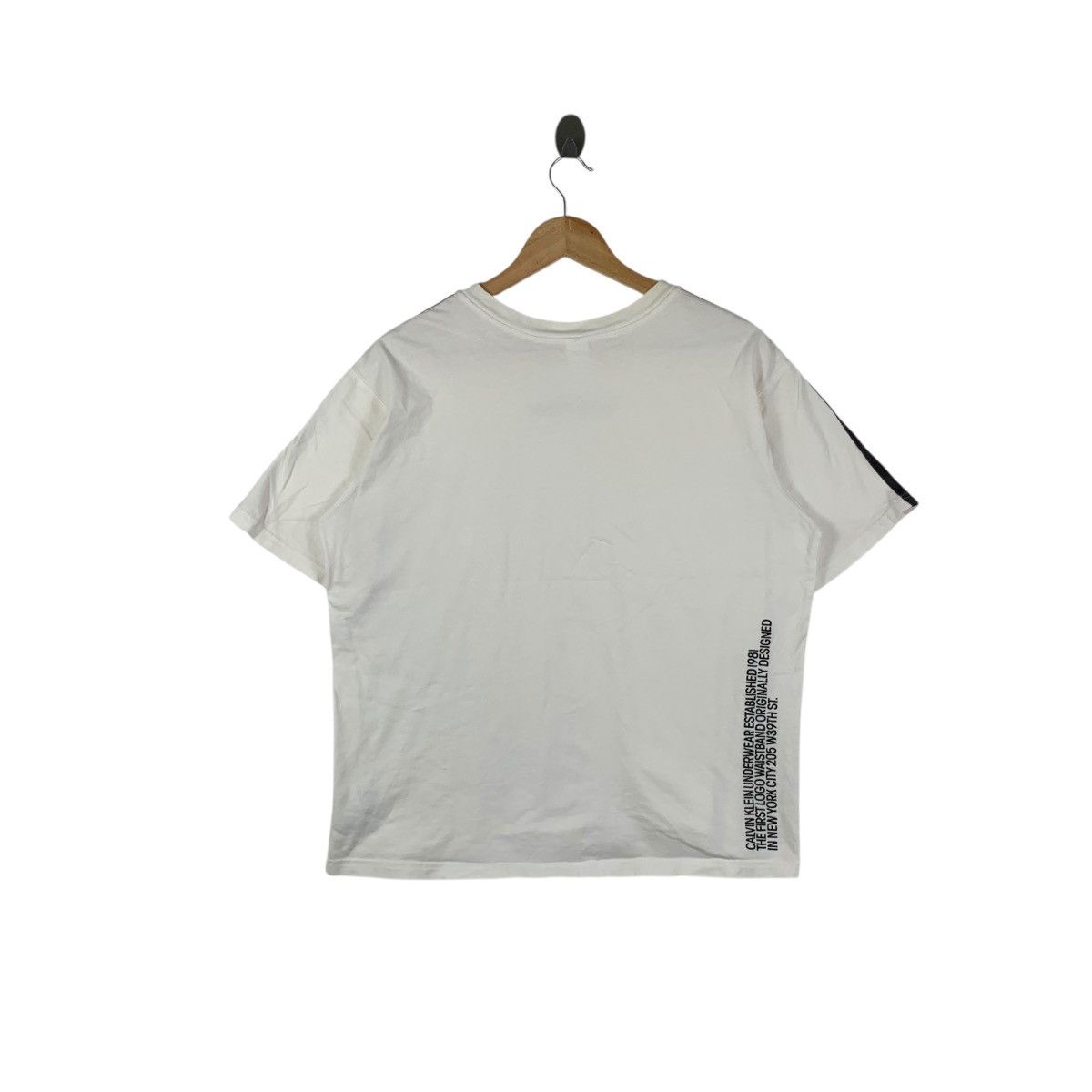 Calvin Klein CALVIN KLEIN CK New York Center Logo Boxy Tee Shirt Top Size M / US 6-8 / IT 42-44 - 6 Thumbnail
