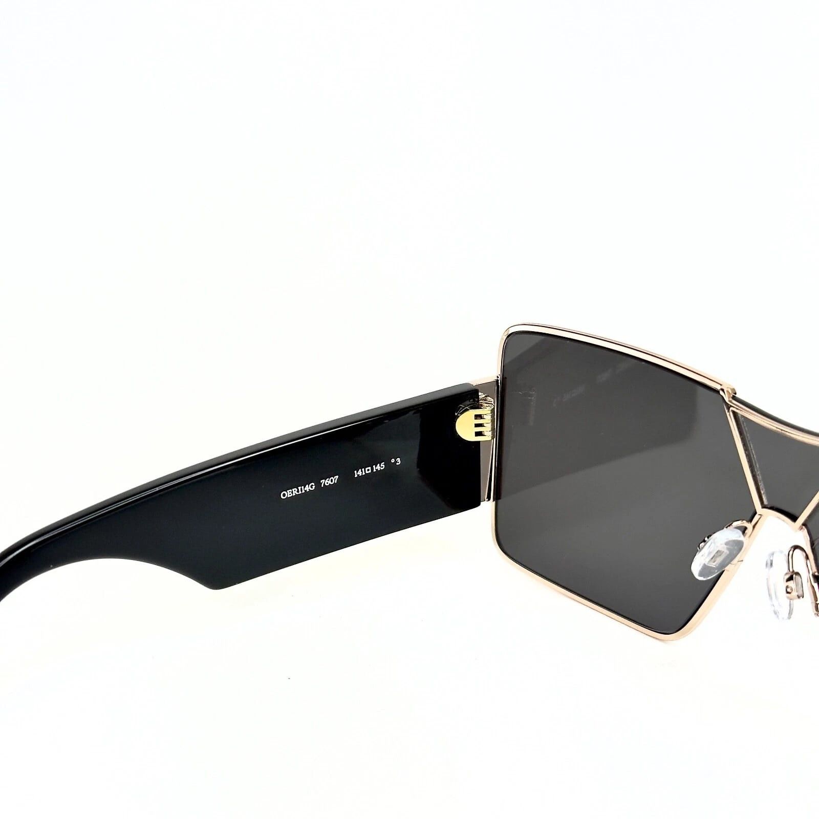 Off-White OFF-WHITE 14G OERI14G ASPEN Black Gold Unisex Mask Large Size ONE SIZE - 2 Thumbnail