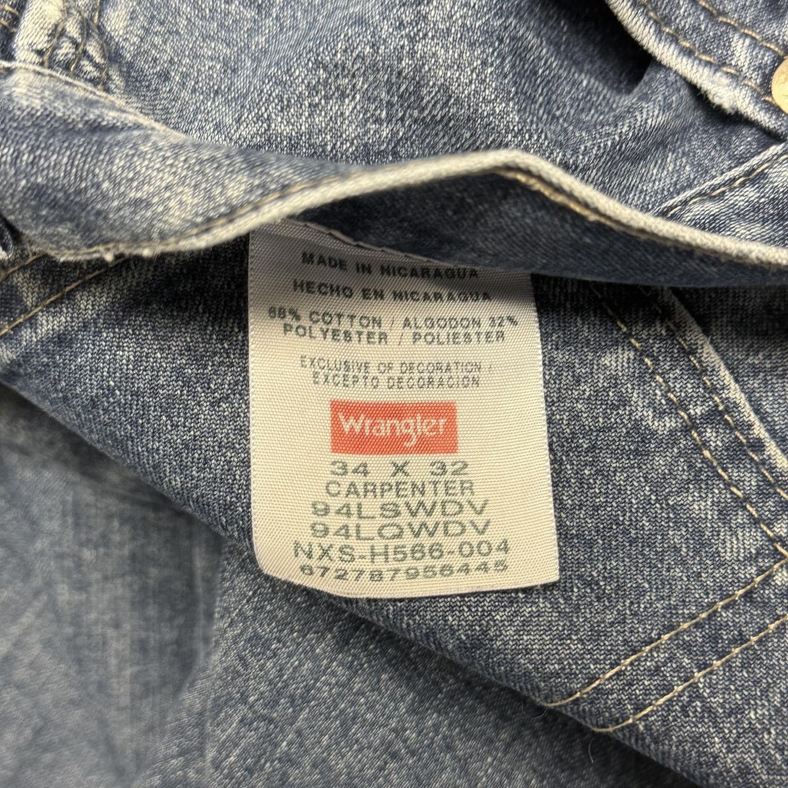Other Vintage Wrangler Light Wash Denim Pants Size US 34 / EU 50 - 3 Thumbnail