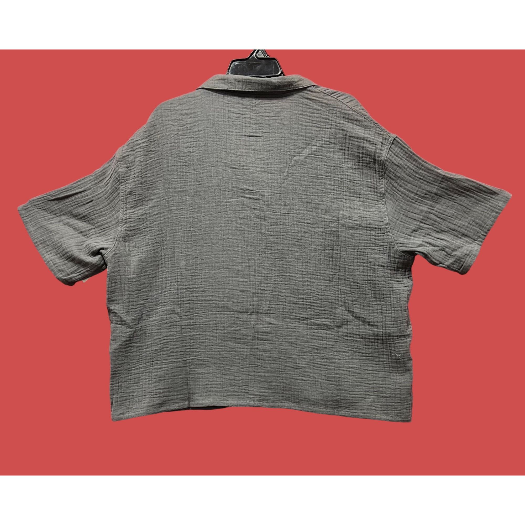 Other Stars Above - Women's Gauze Sleepwear Top - Gray - Extra Lar Size XL / US 12-14 / IT 48-50 - 3 Thumbnail