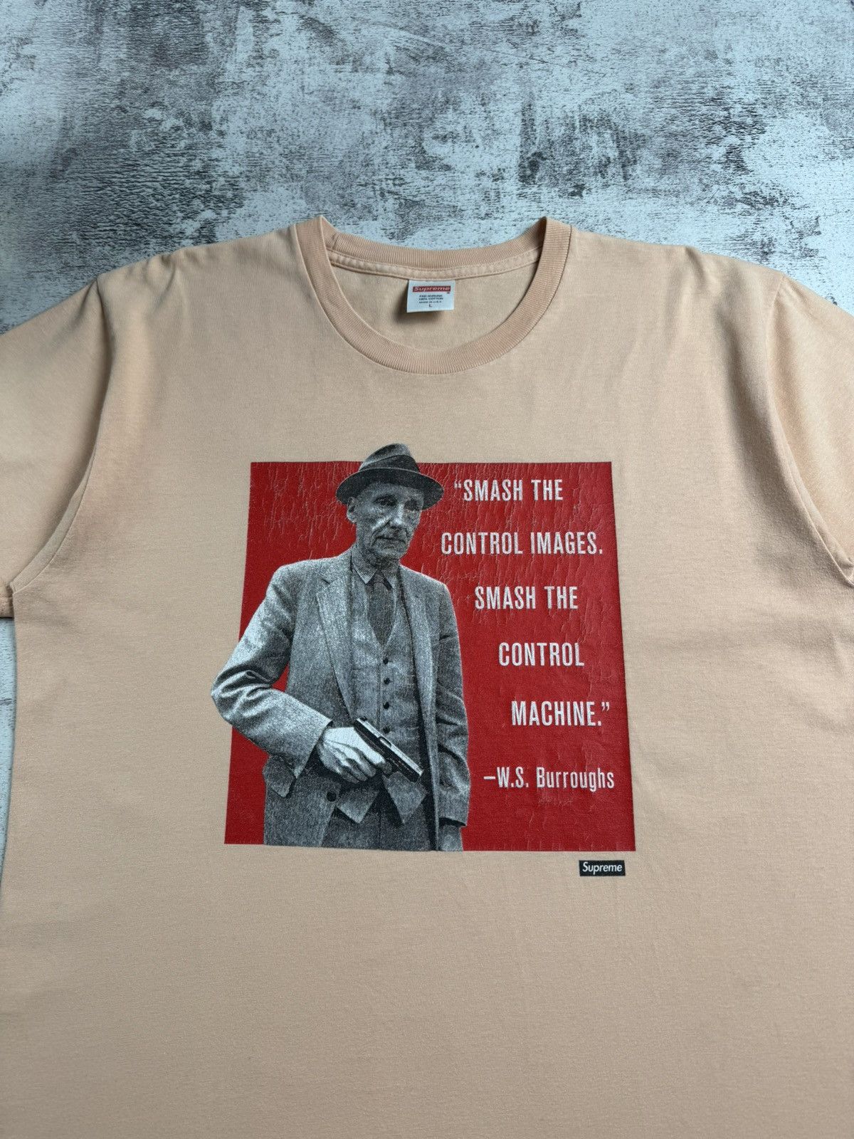 Supreme Supreme William S. Burroughs SS16 Skate 2016 Beige Hip Hop Relaxed T Shirt Tee Size US L / EU 52-54 / 3 - 6 Thumbnail