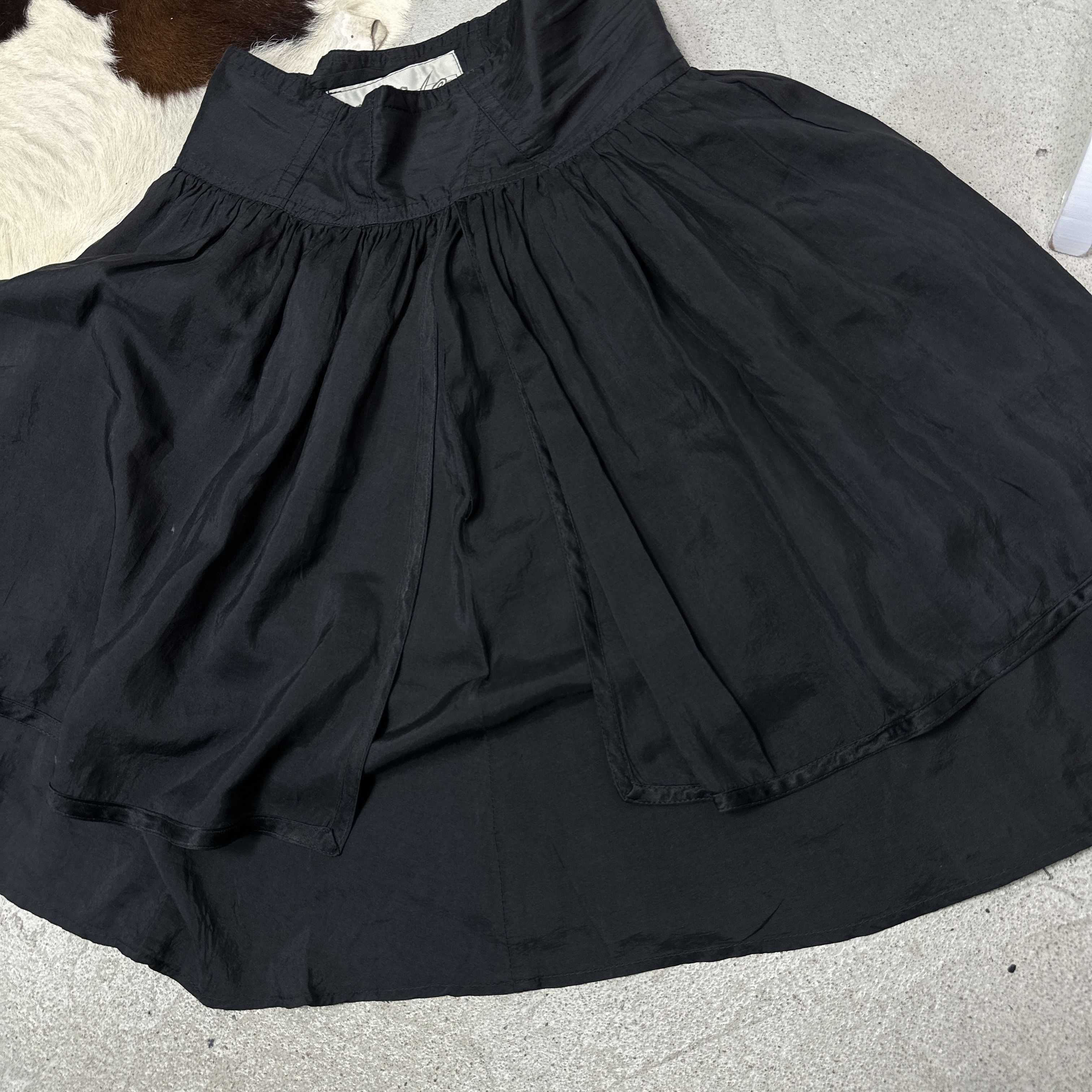 Vintage Vintage Avant Garde Grunge Silk High Waist Skirt Y2K Size 25" / US 0 / IT 36 - 5 Thumbnail